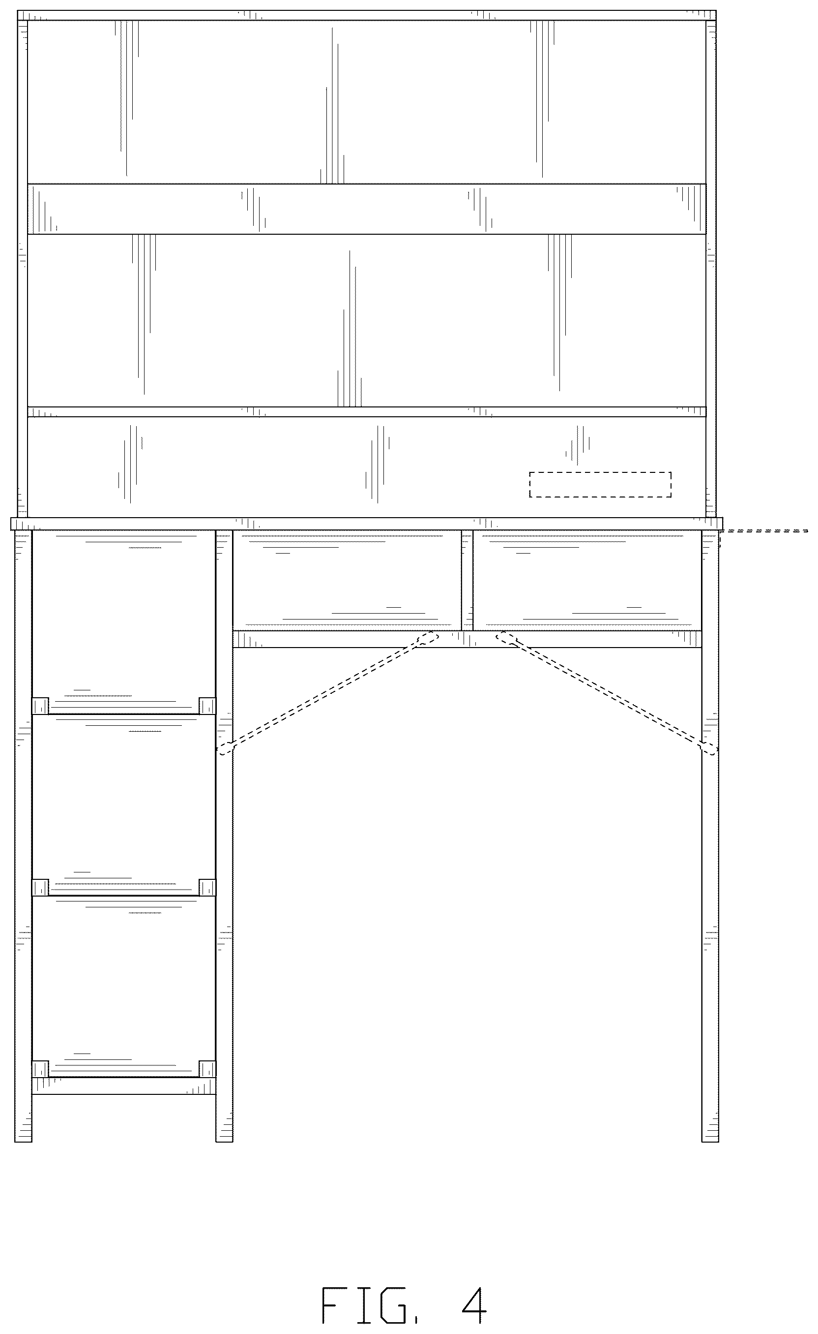 Patent USD1124721 Figure 4 – Dressing table
