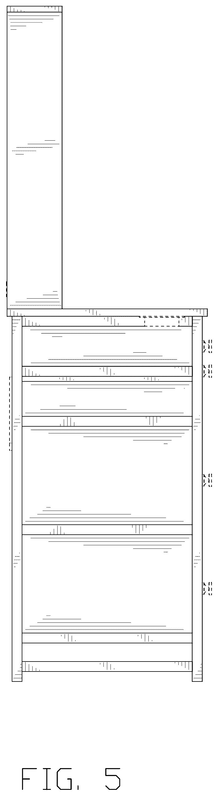 Patent USD1124721 Figure 5 – Dressing table