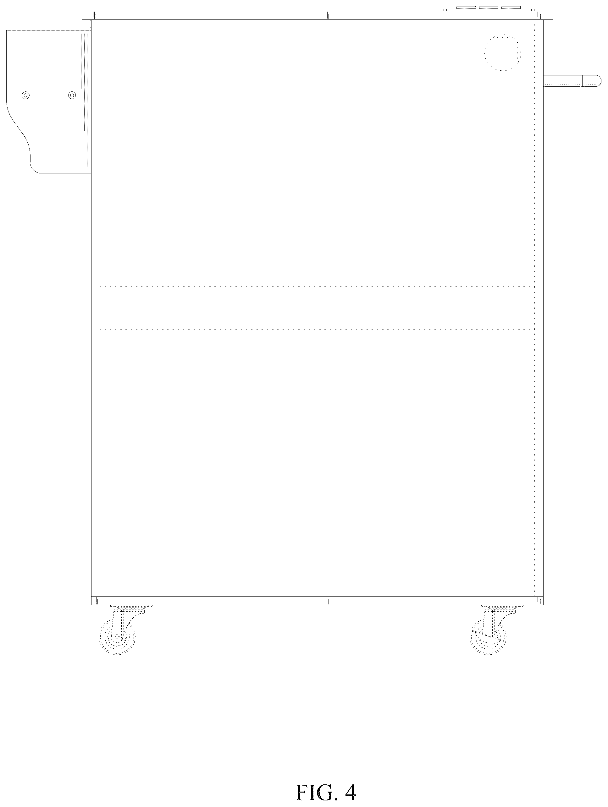 Patent USD1124722 Figure 4 – Kitchen island