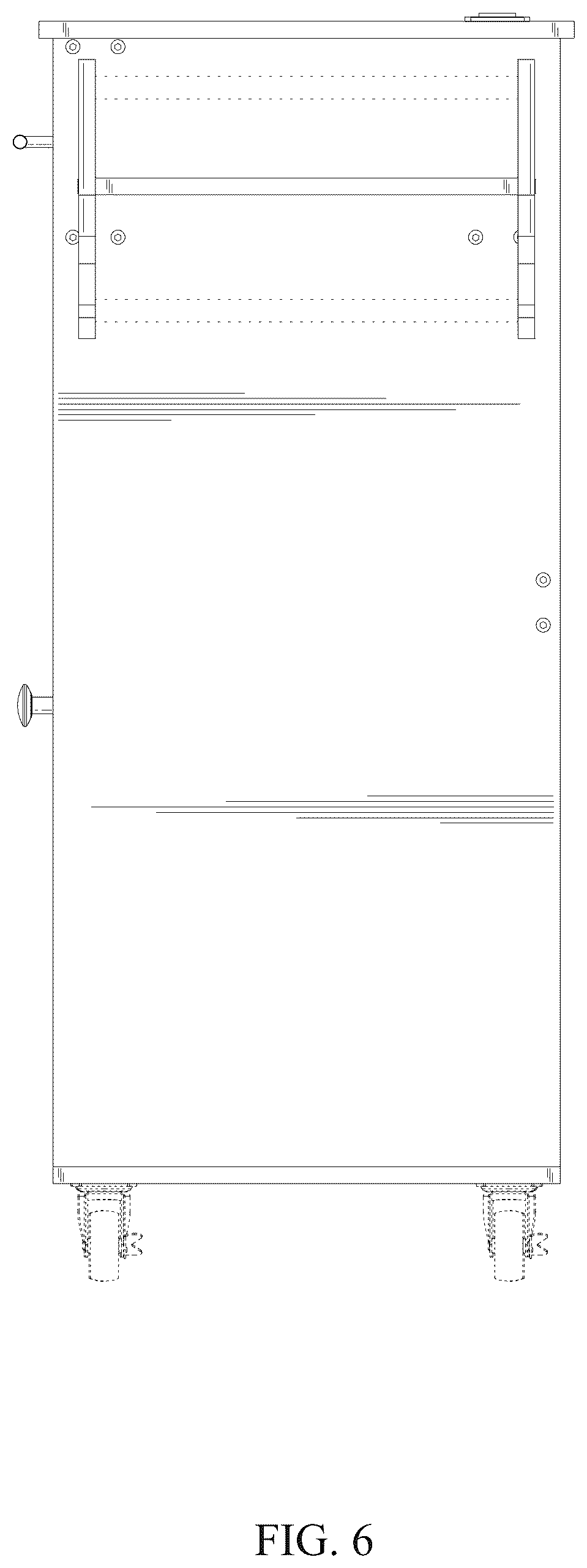 Patent USD1124722 Figure 6 – Kitchen island