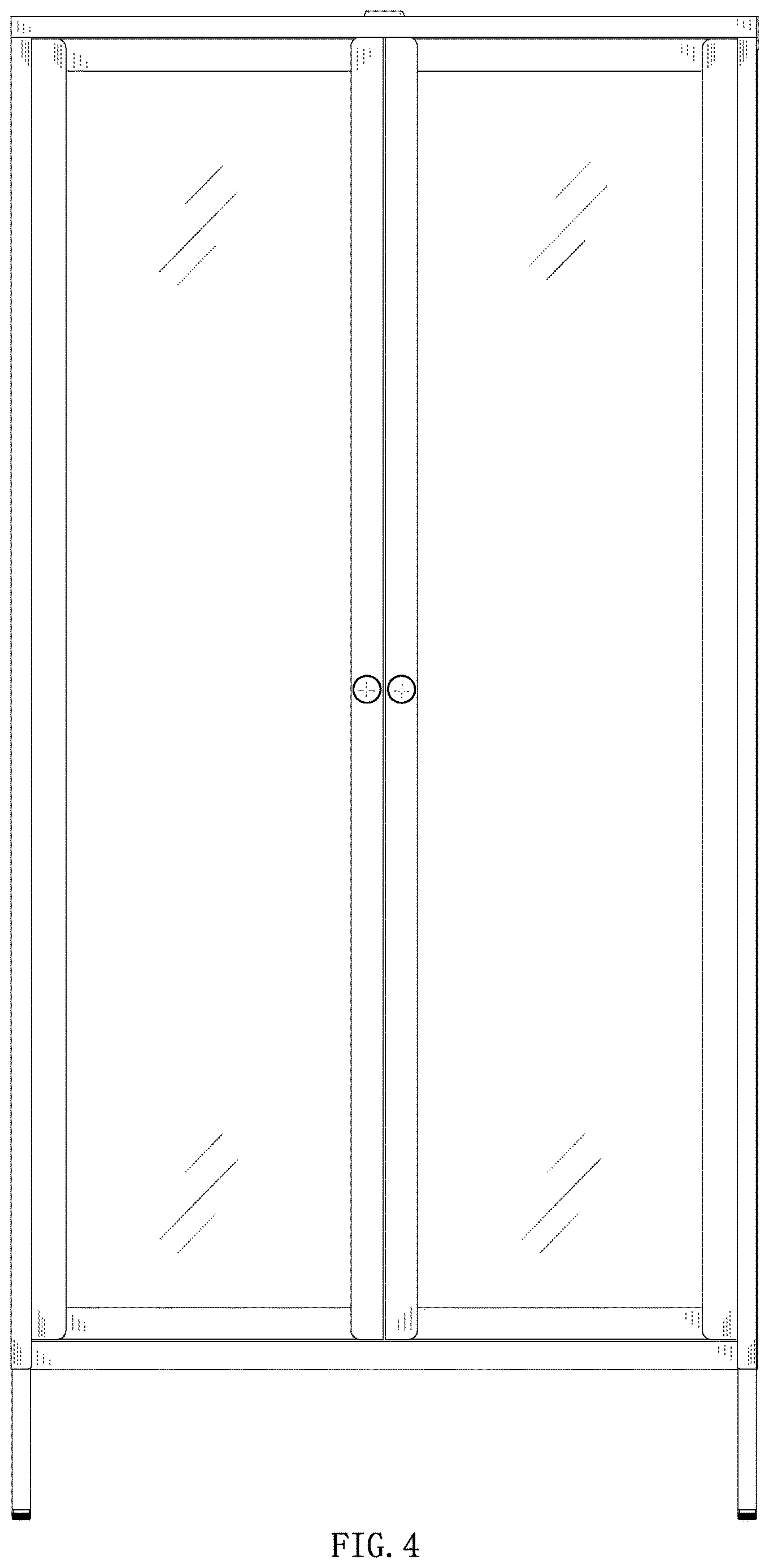 Patent USD1124724 Figure 4 – LED display cabinet