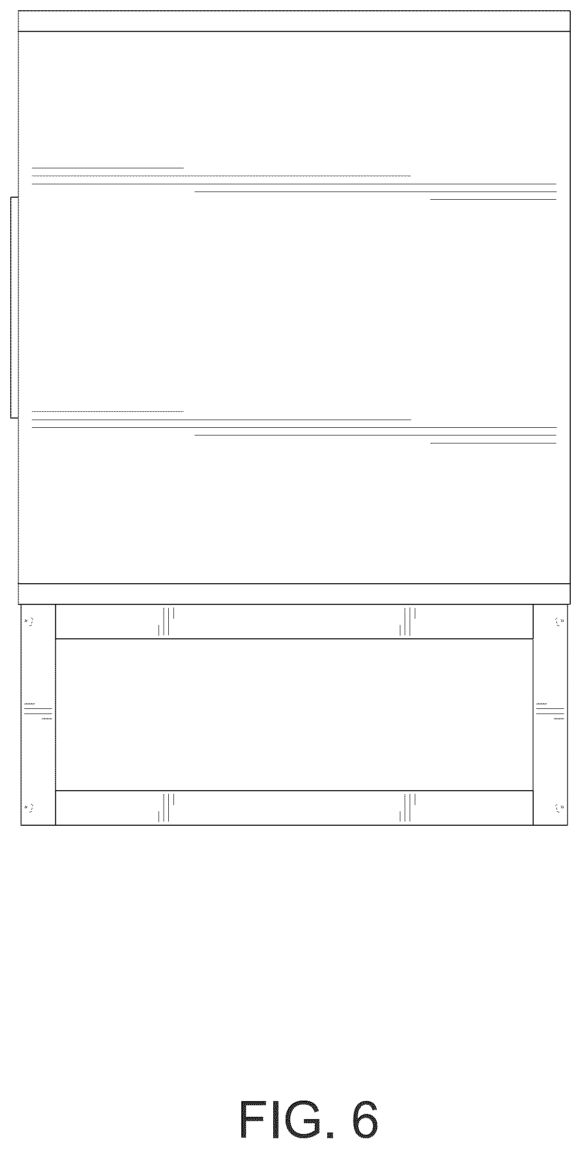 Patent USD1124725 Figure 6 – Fluted nightstand double door