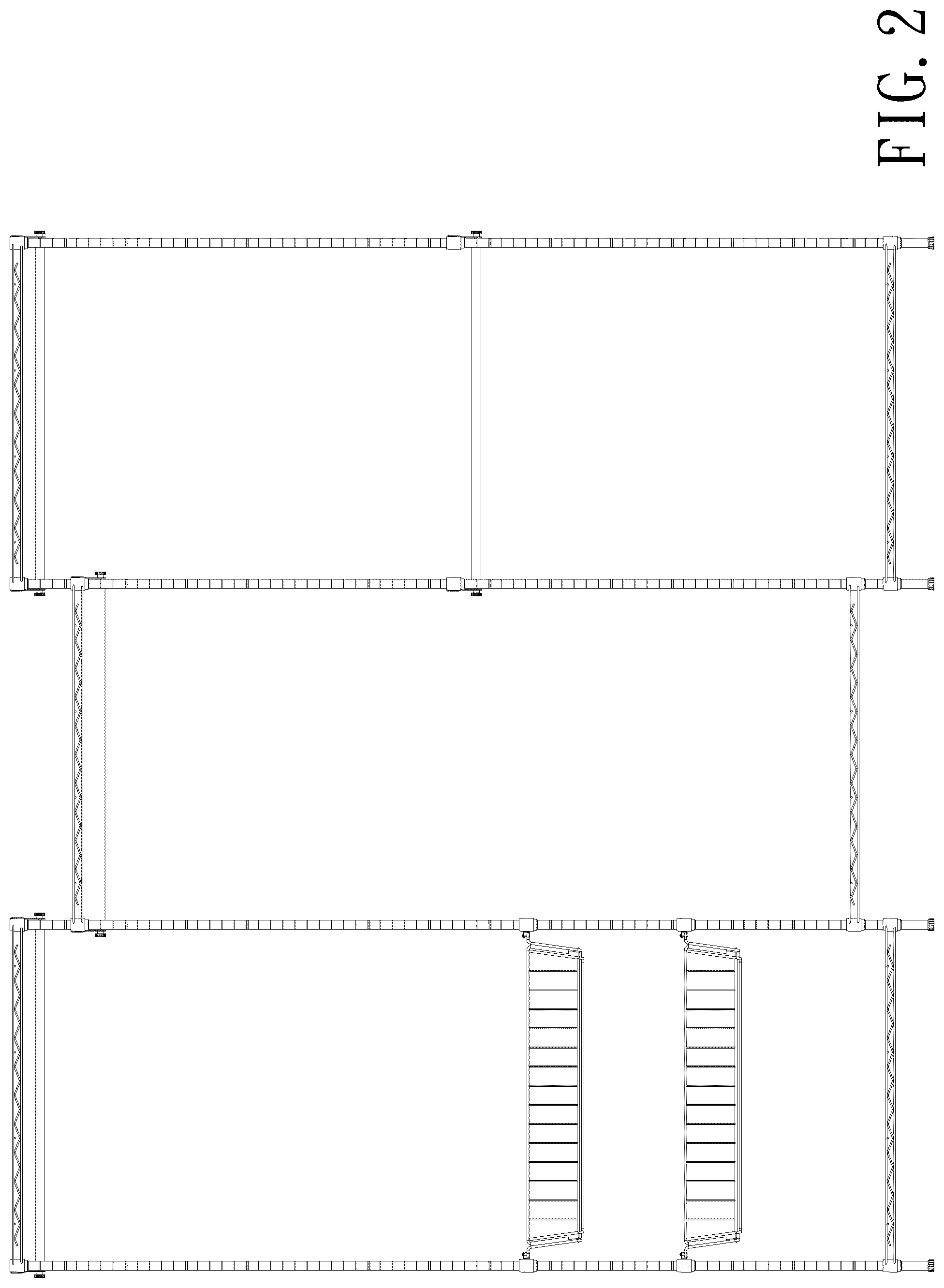 Patent USD1124726 Figure 2 – Garment rack
