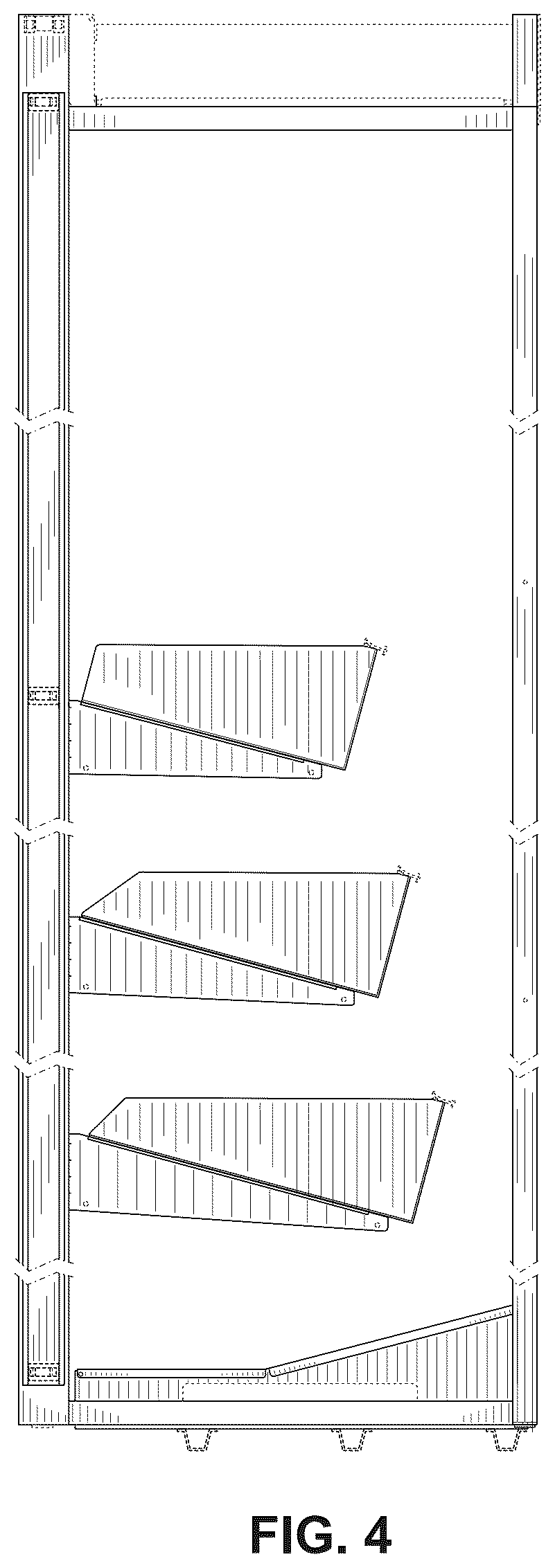 Patent USD1124728 Figure 4 – Retail display