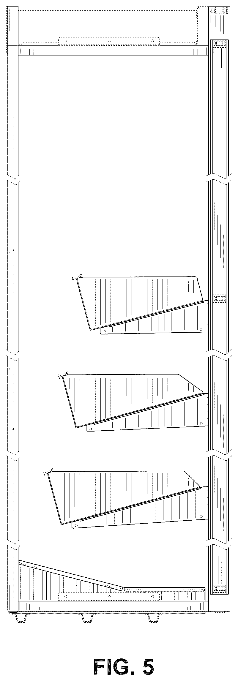 Patent USD1124728 Figure 5 – Retail display
