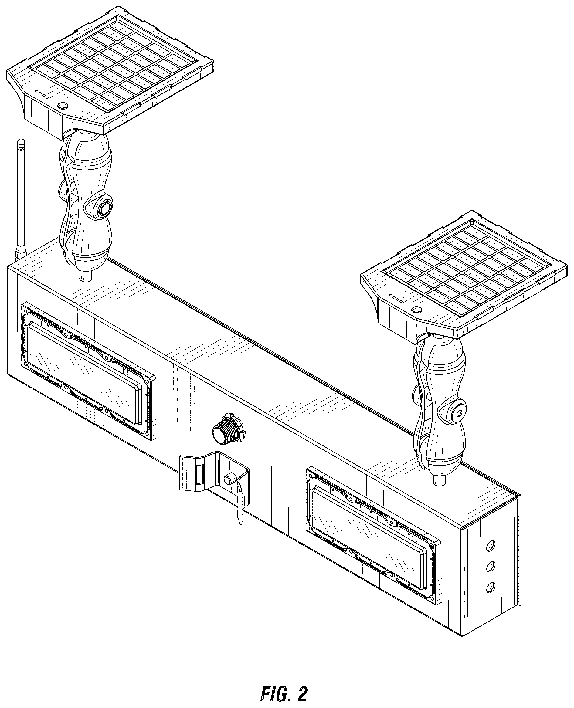 Patent USD1124729 Figure 2 – Roadway beacon