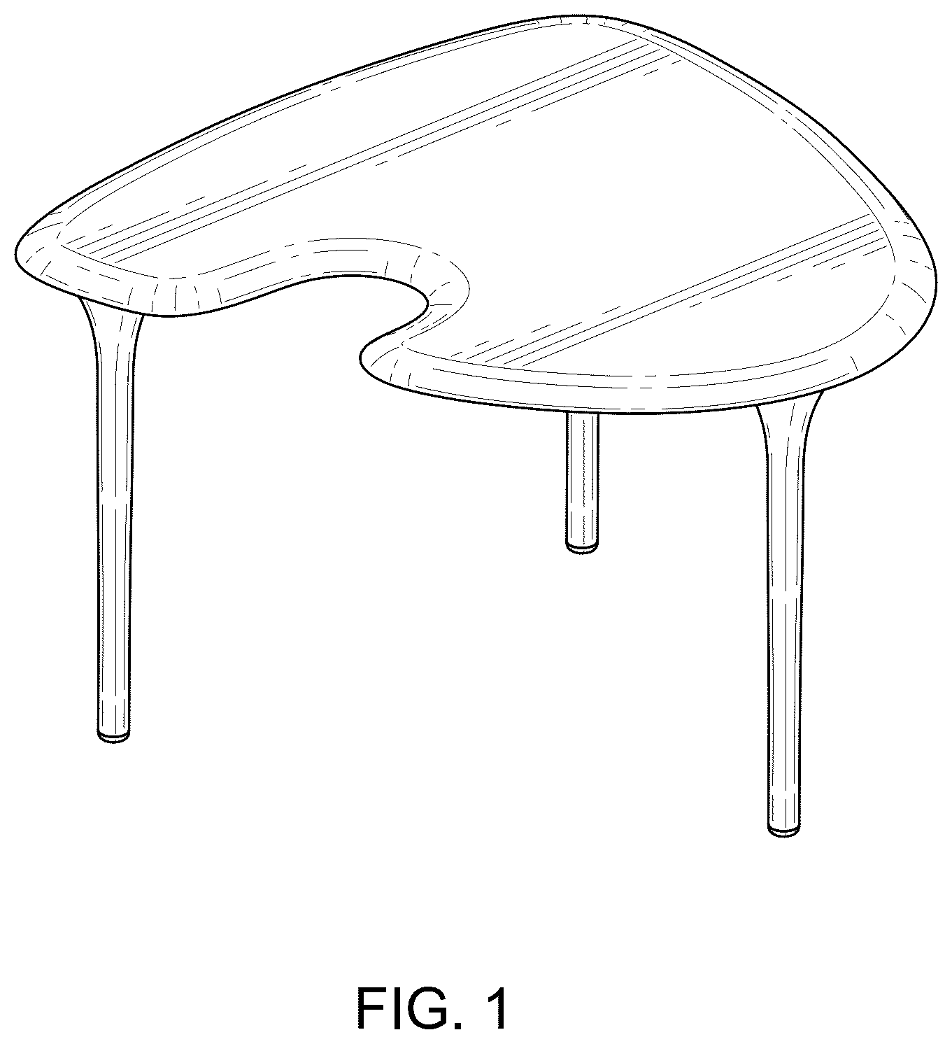 Patent USD1124730 Figure 1 – Table