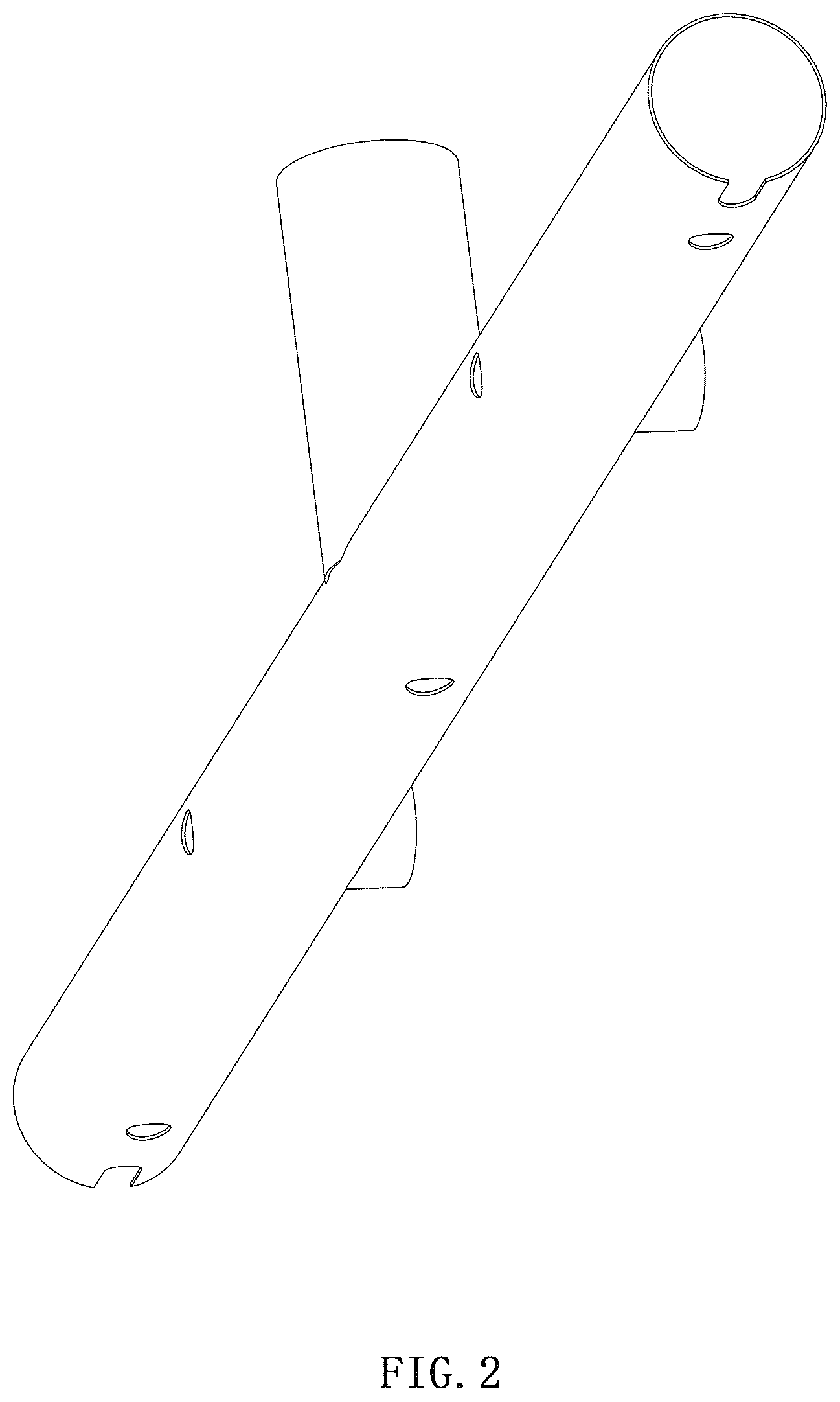 Patent USD1124731 Figure 2 – Base of clothes hanger