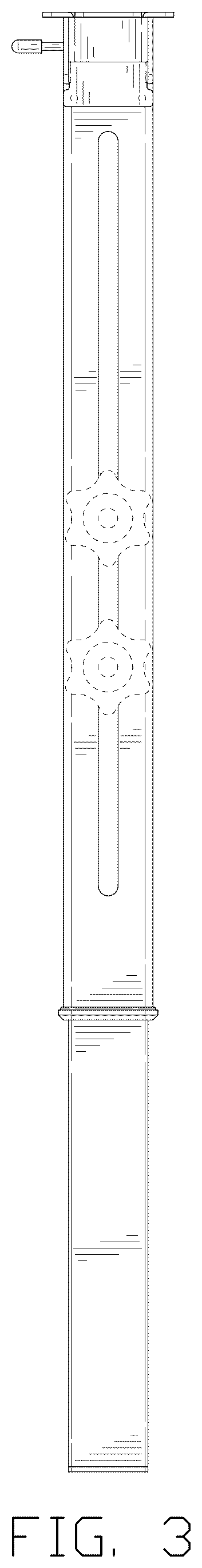 Patent USD1124732 Figure 3 – Adjustable supporting leg