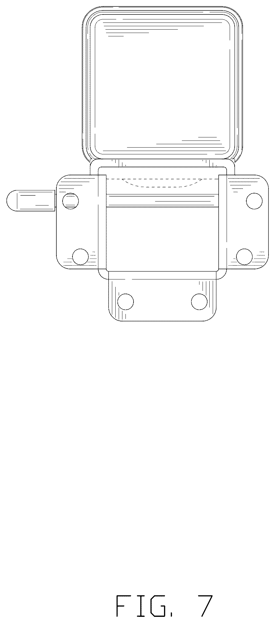 Patent USD1124732 Figure 7 – Adjustable supporting leg