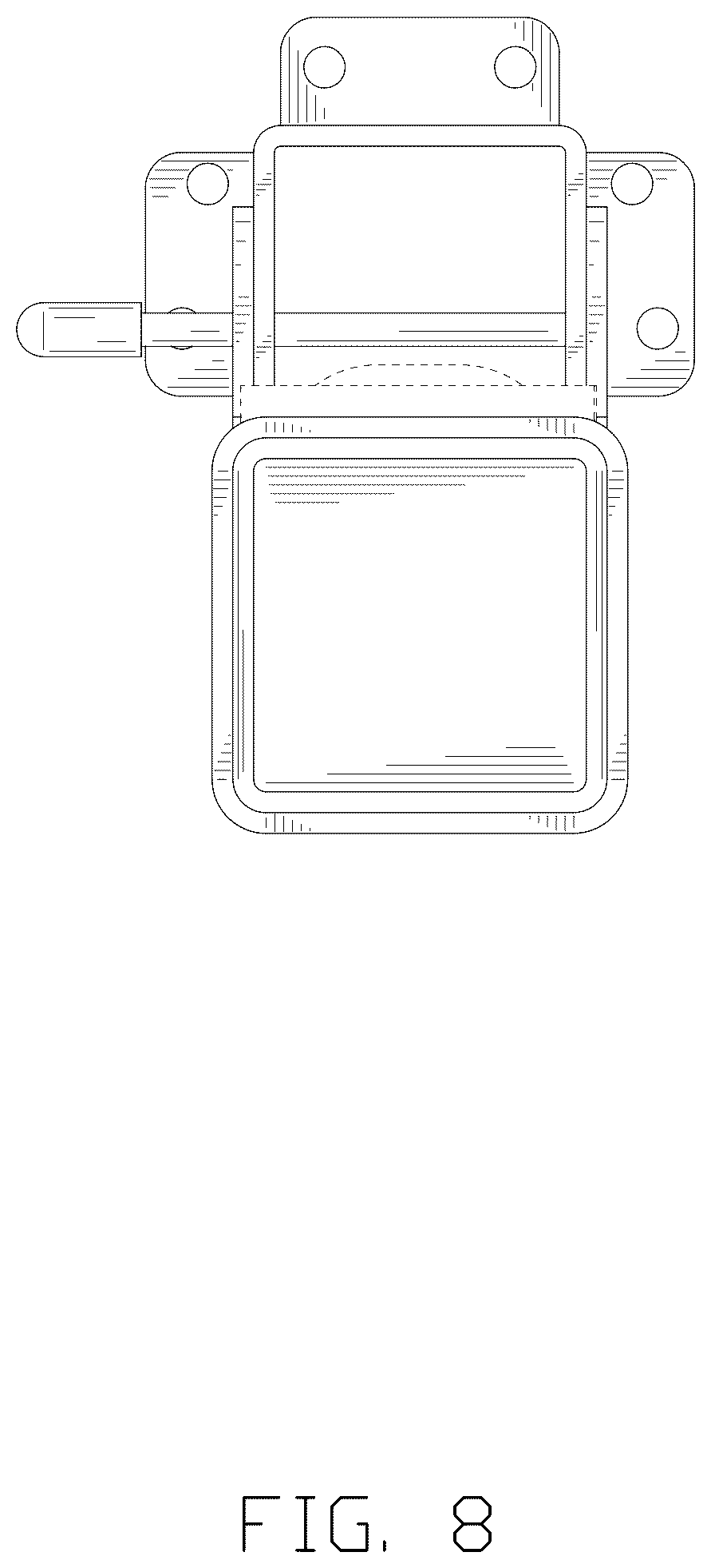 Patent USD1124732 Figure 8 – Adjustable supporting leg