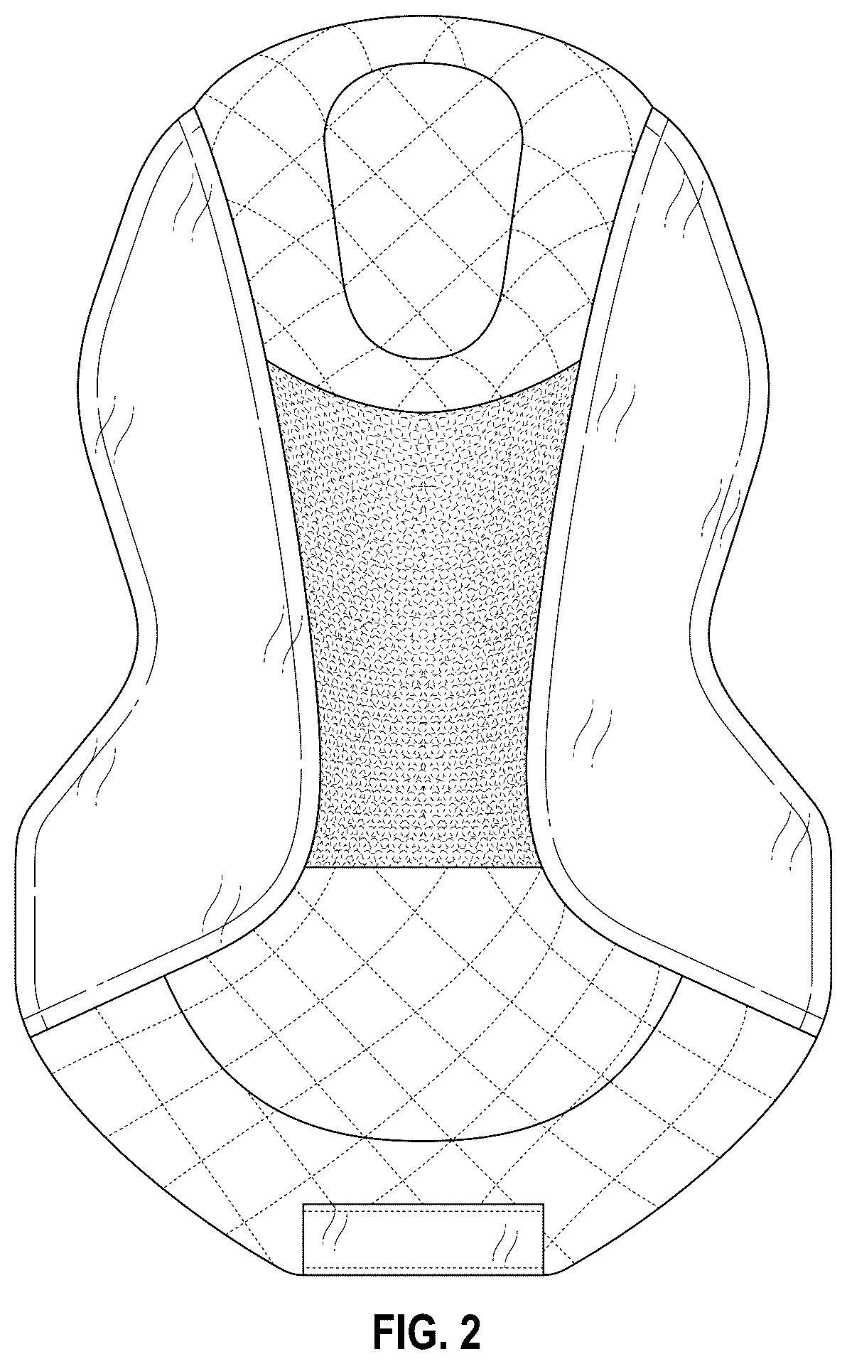 Patent USD1124734 Figure 2 – Baby bouncer seat insert