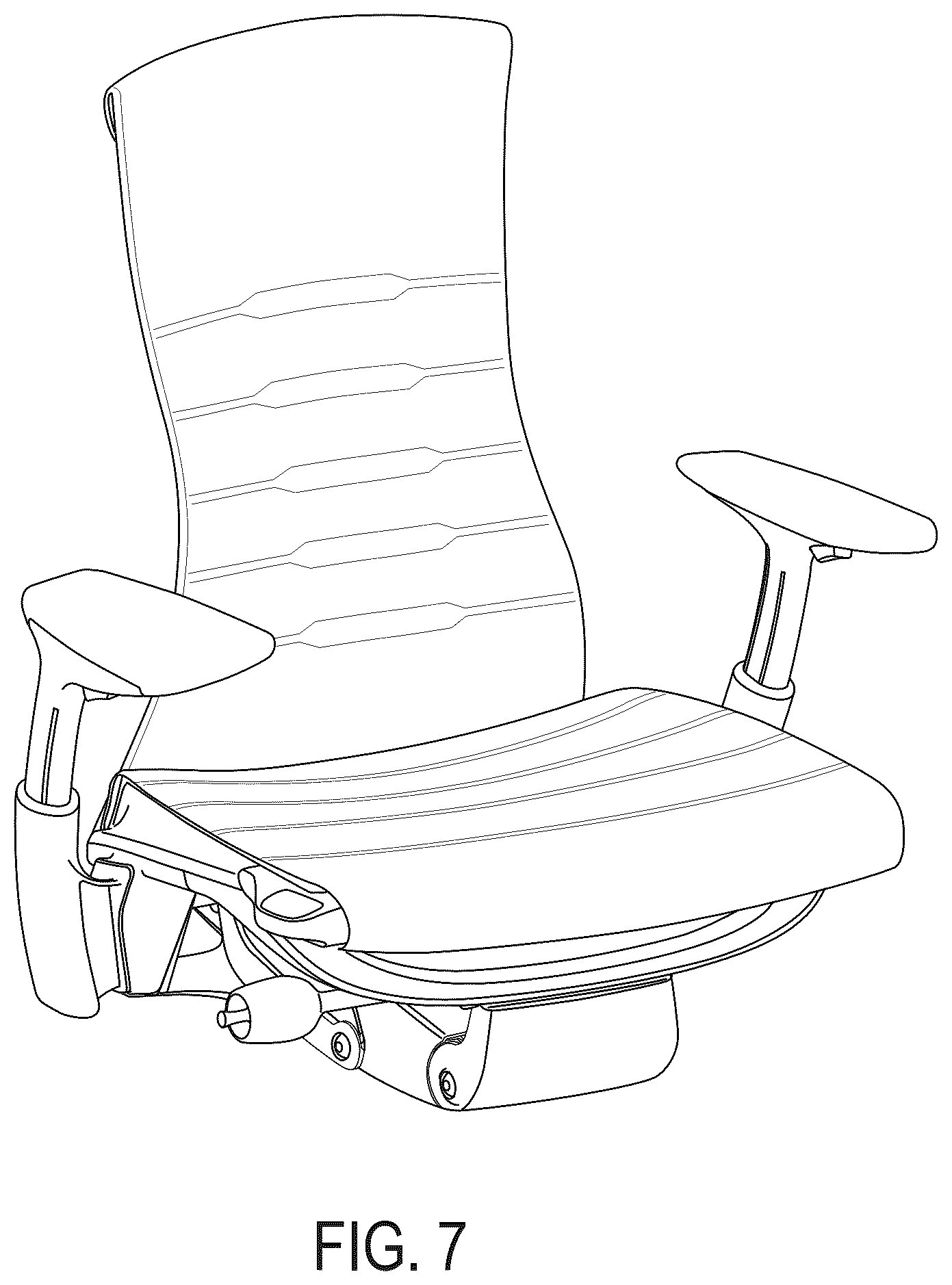 Patent USD1124735 Figure 7 – Chair