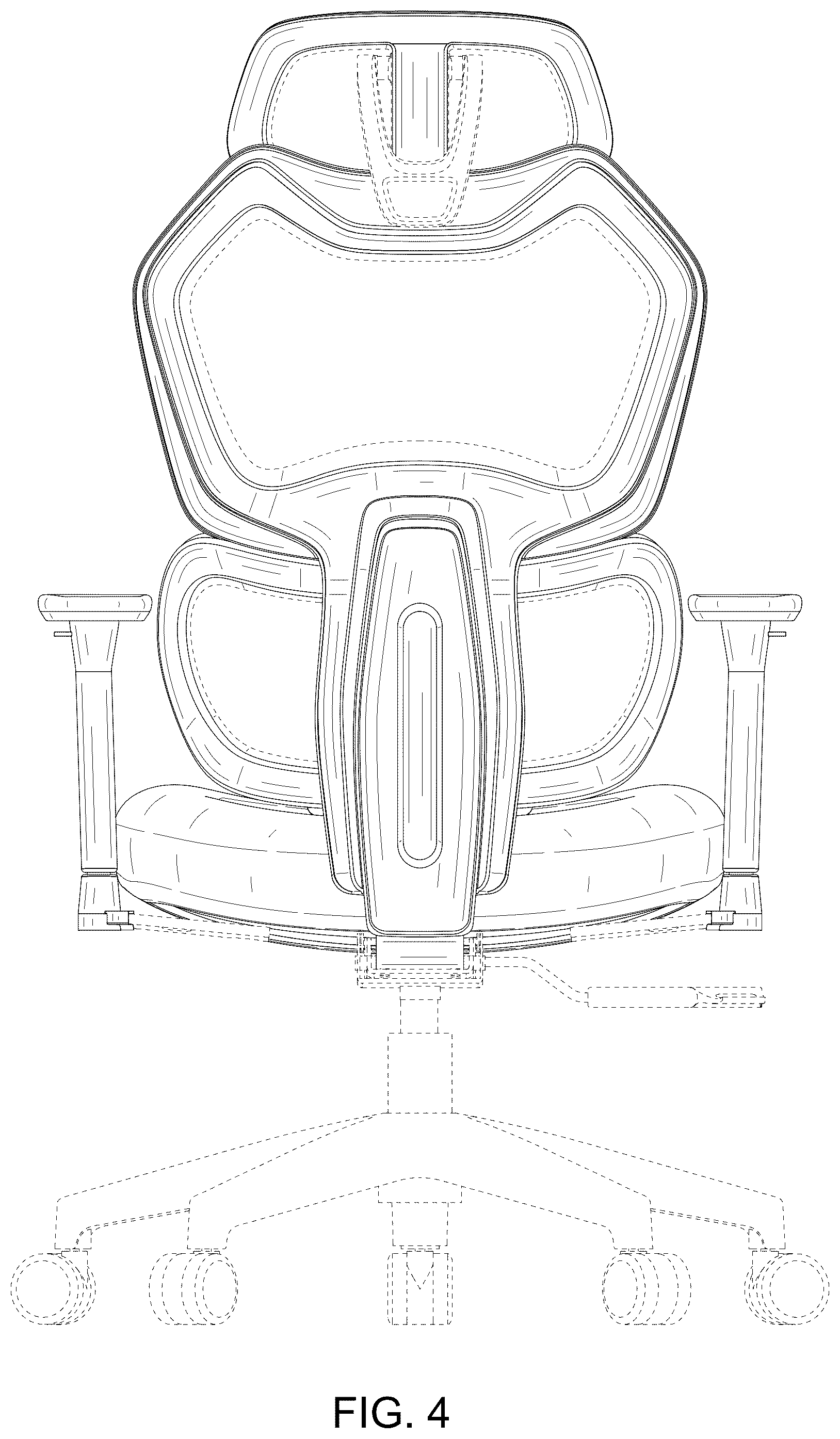 Patent USD1124736 Figure 4 – Chair
