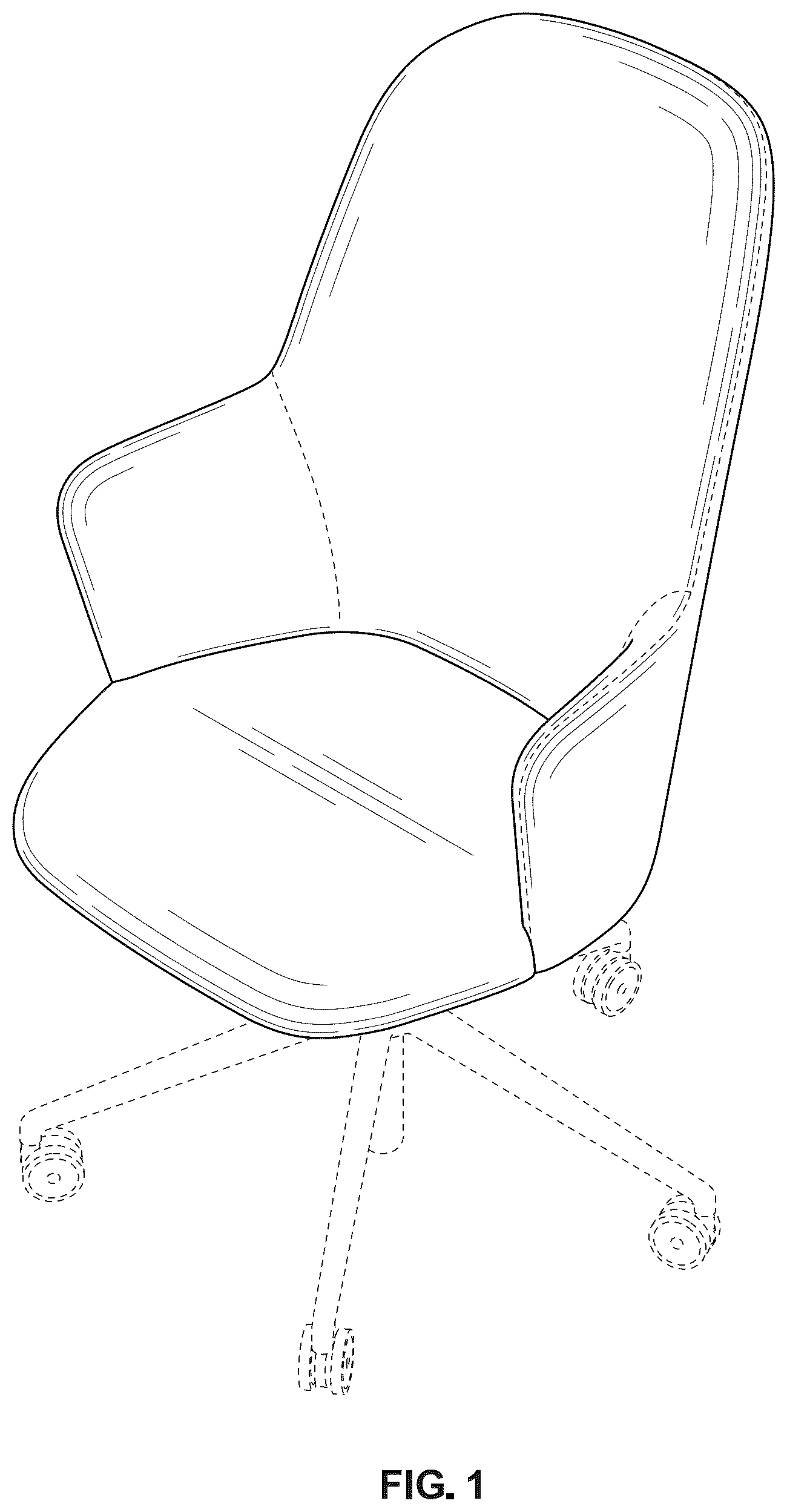 Patent USD1124737 Figure 1 – Chair