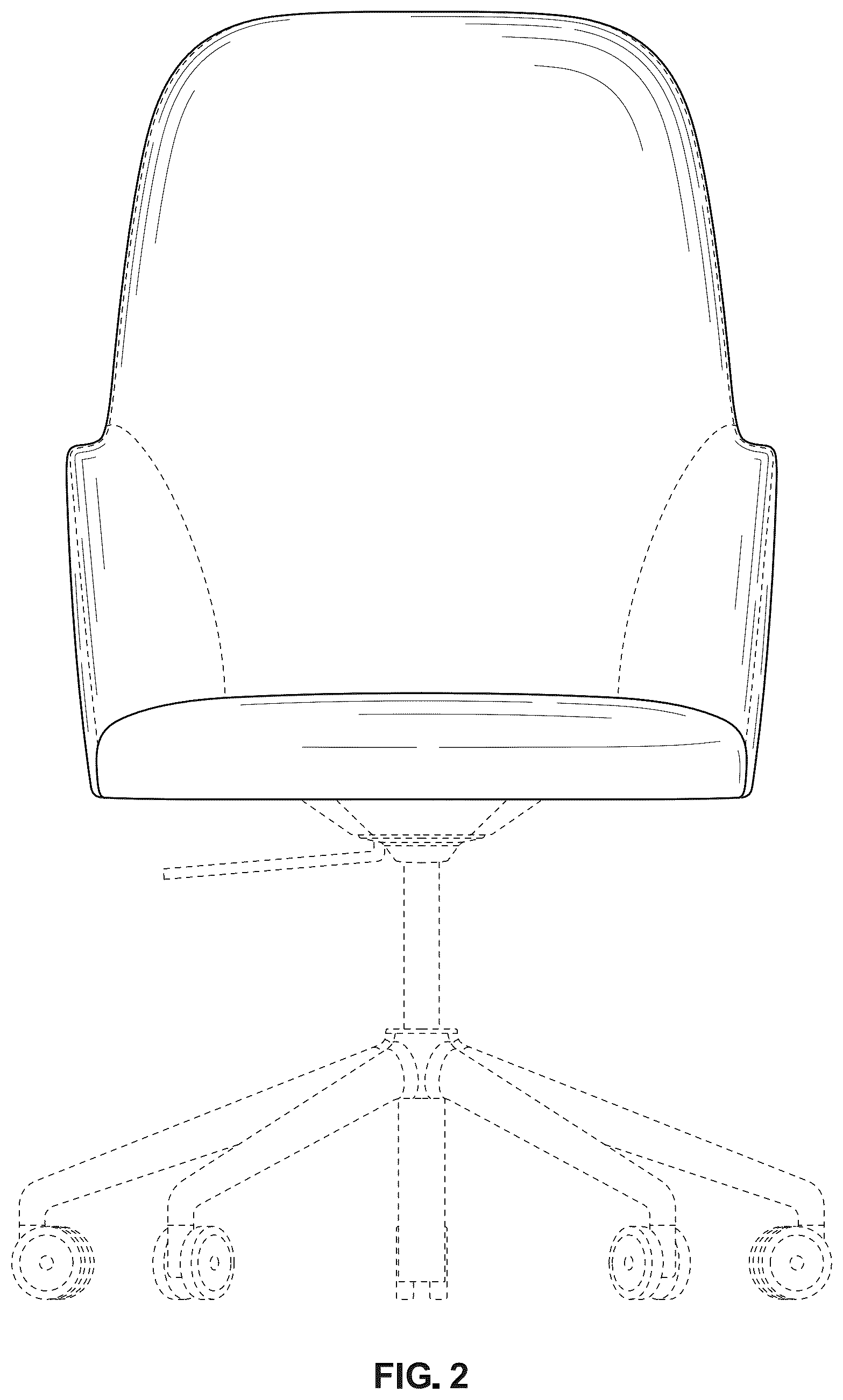 Patent USD1124737 Figure 2 – Chair