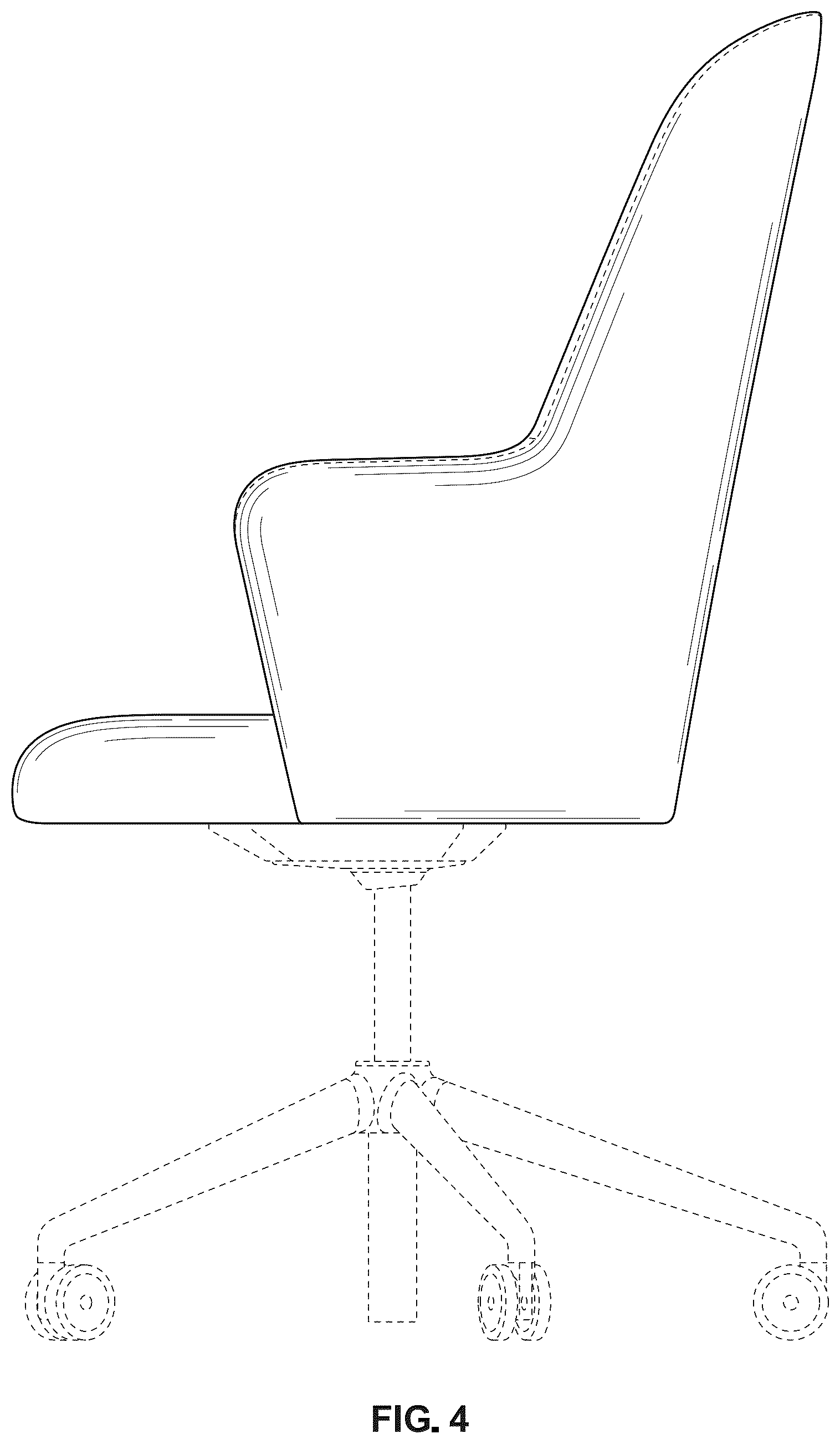 Patent USD1124737 Figure 4 – Chair