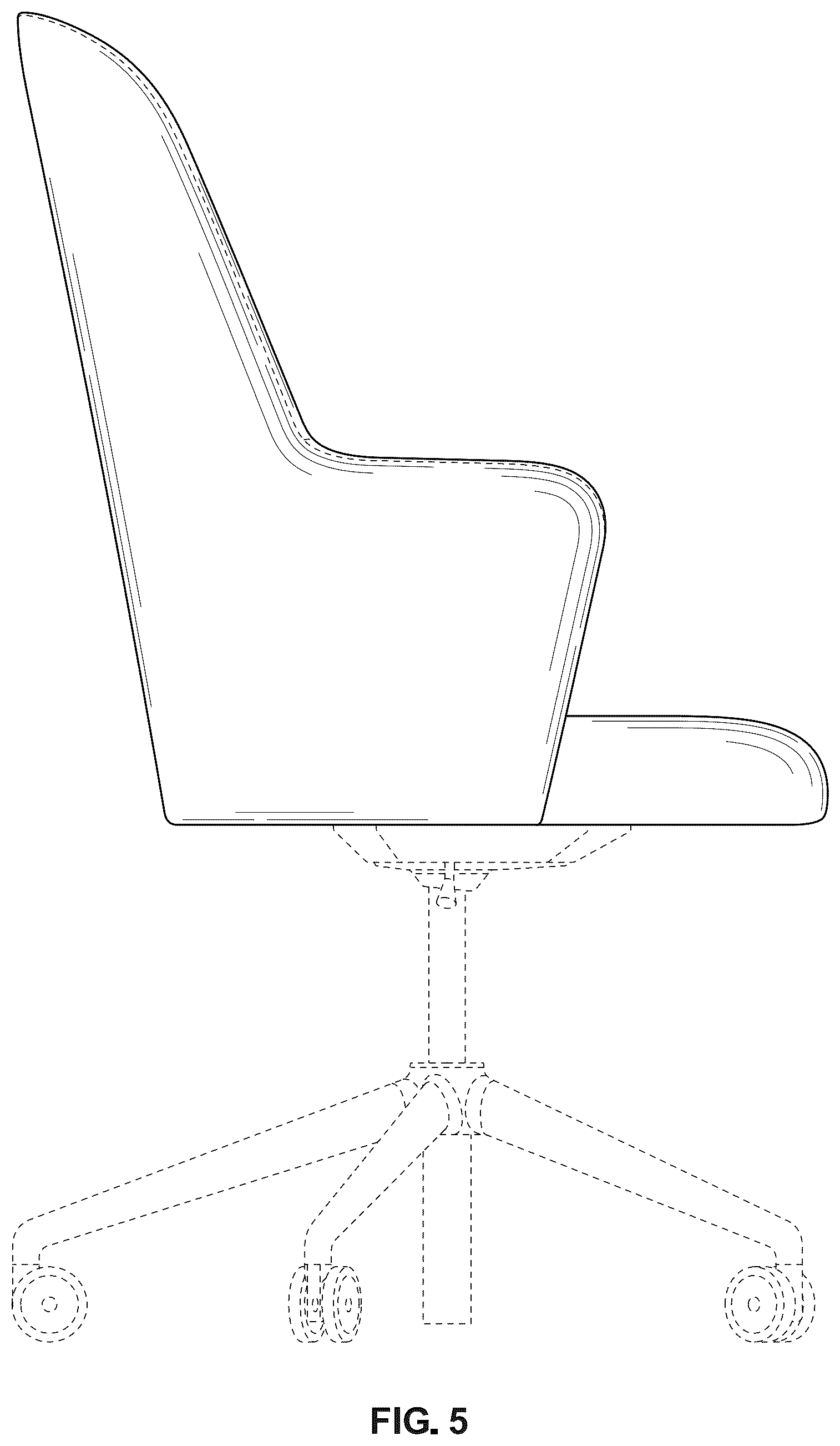 Patent USD1124737 Figure 5 – Chair