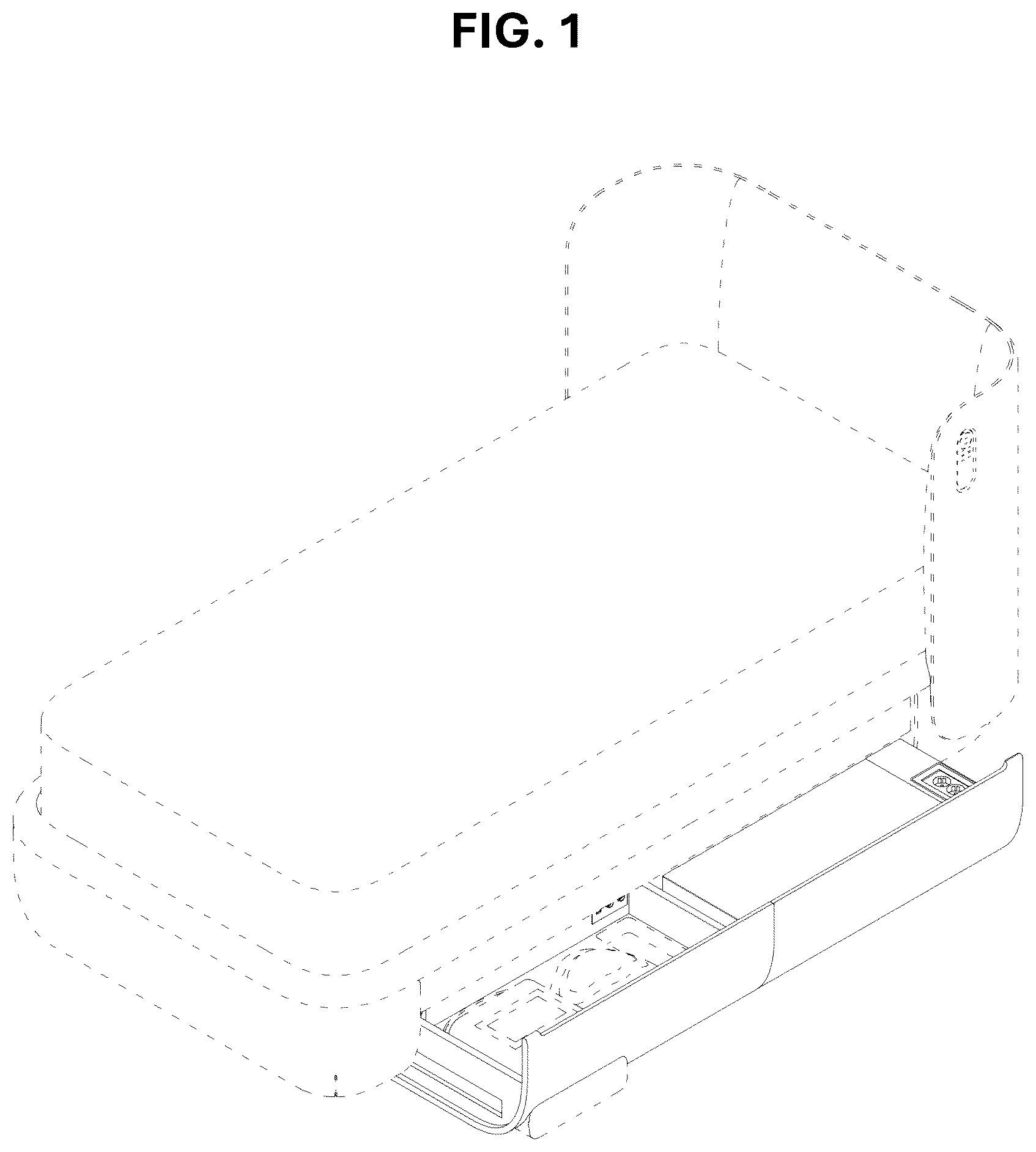 Patent USD1124738 Figure 1 – Motion bed combined with a spinal warmer