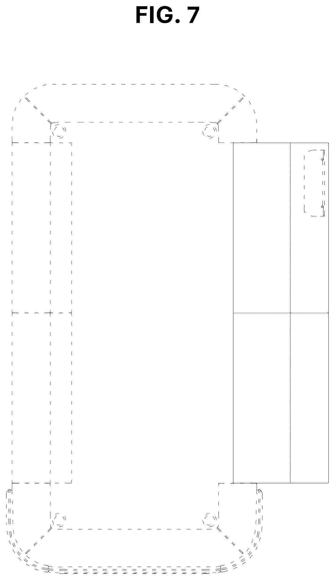 Patent USD1124738 Figure 5 – Motion bed combined with a spinal warmer