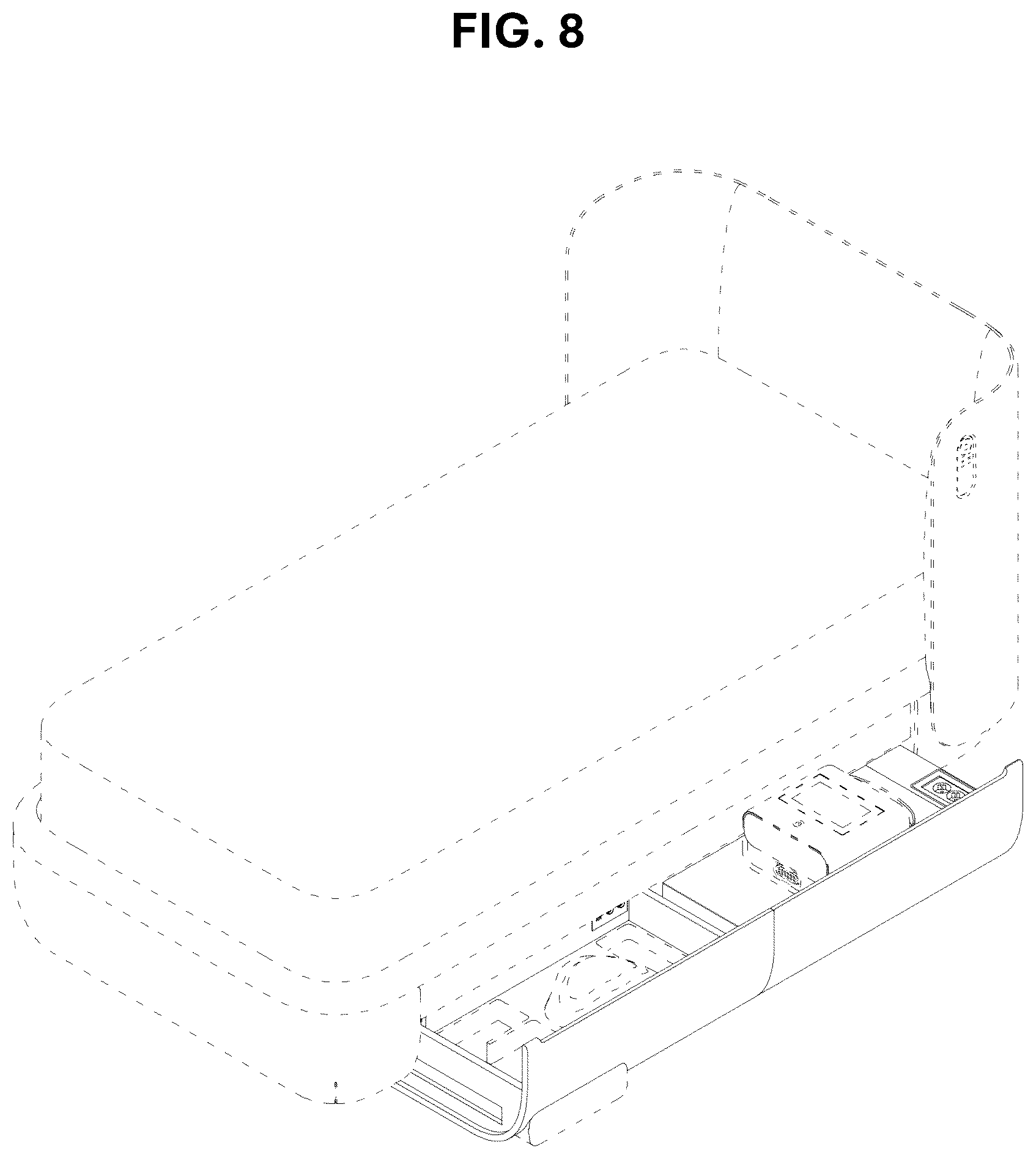 Patent USD1124738 Figure 6 – Motion bed combined with a spinal warmer