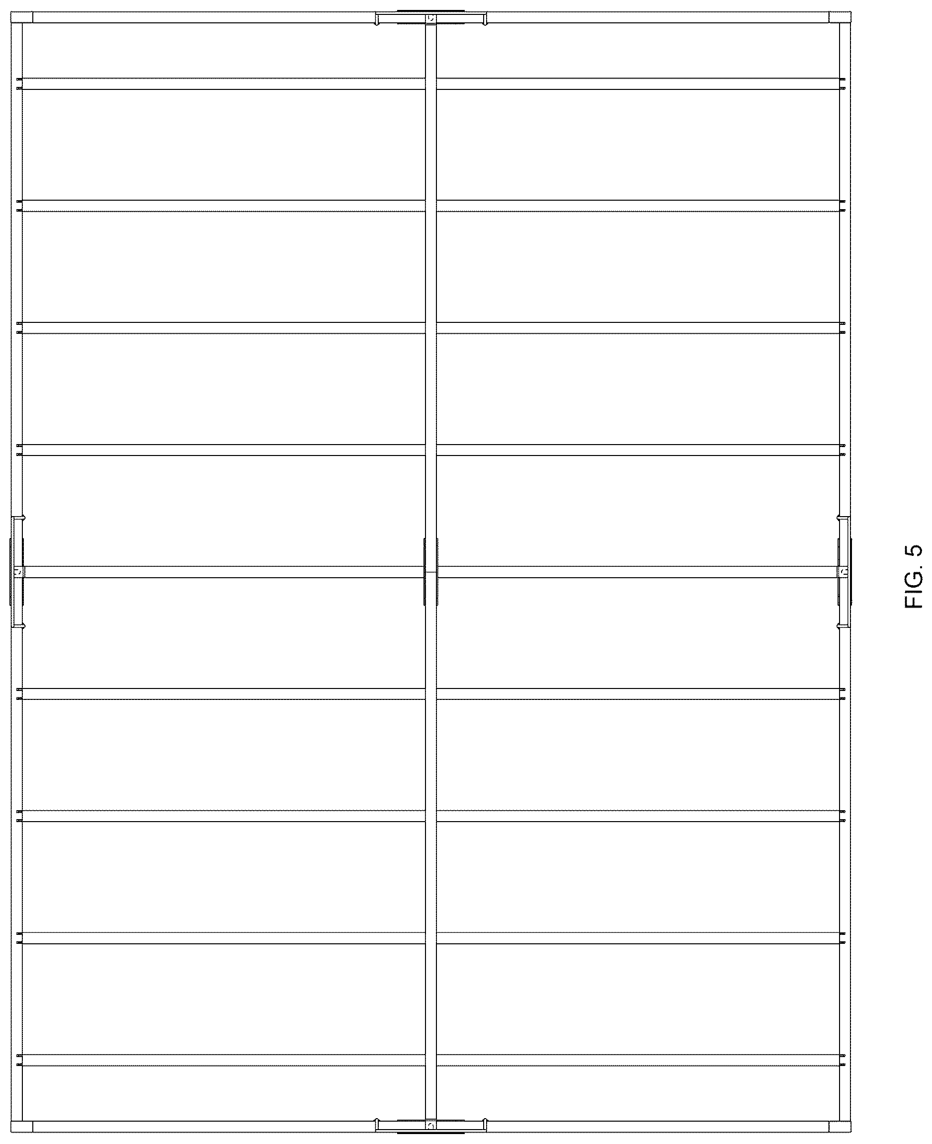 Patent USD1124739 Figure 5 – Steel frame platform bed