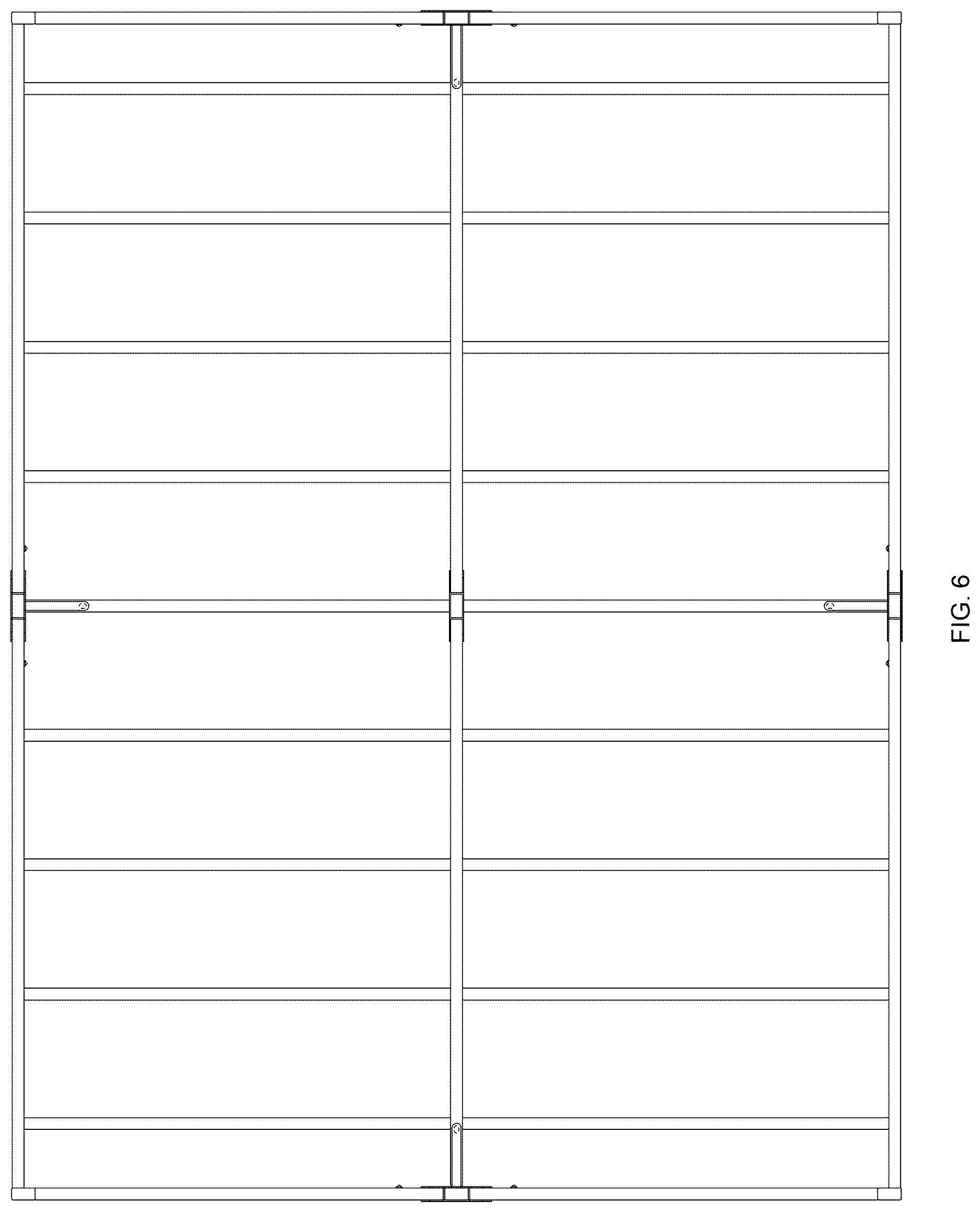 Patent USD1124739 Figure 6 – Steel frame platform bed