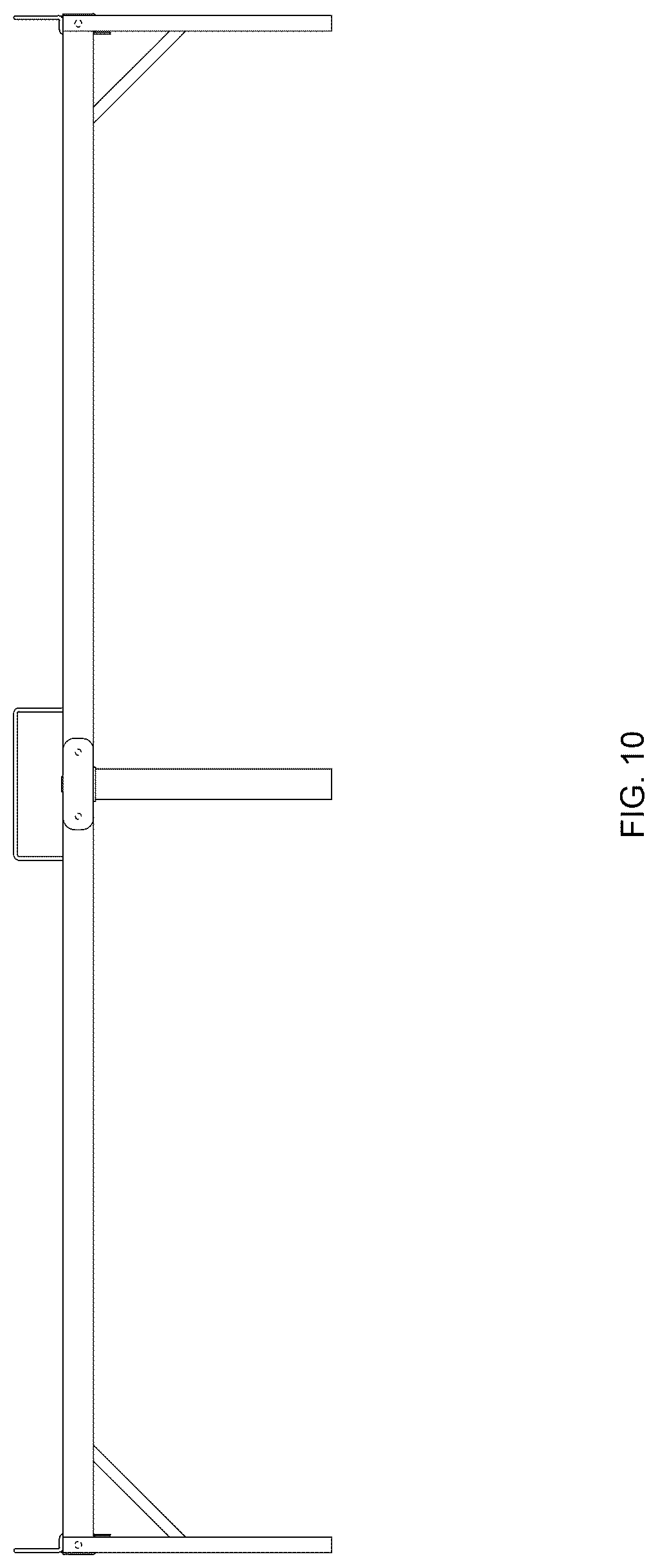 Patent USD1124739 Figure 10 – Steel frame platform bed