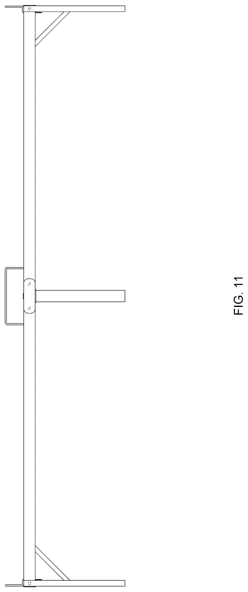 Patent USD1124739 Figure 11 – Steel frame platform bed