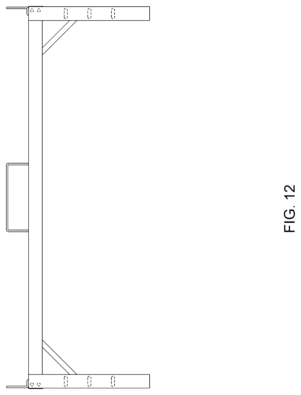 Patent USD1124739 Figure 12 – Steel frame platform bed