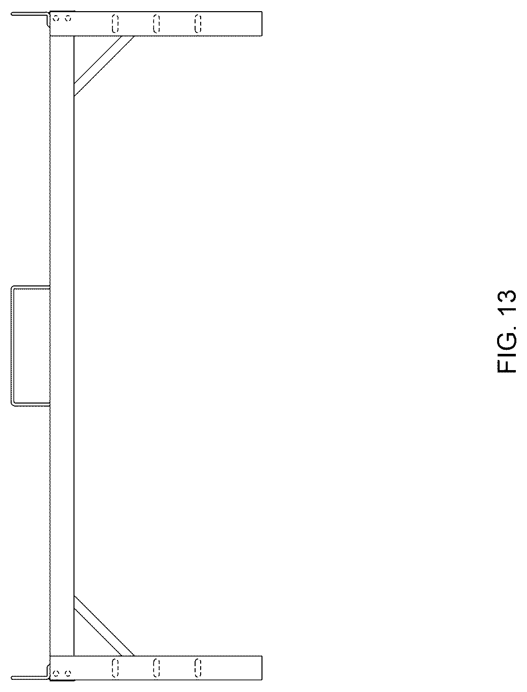 Patent USD1124739 Figure 13 – Steel frame platform bed