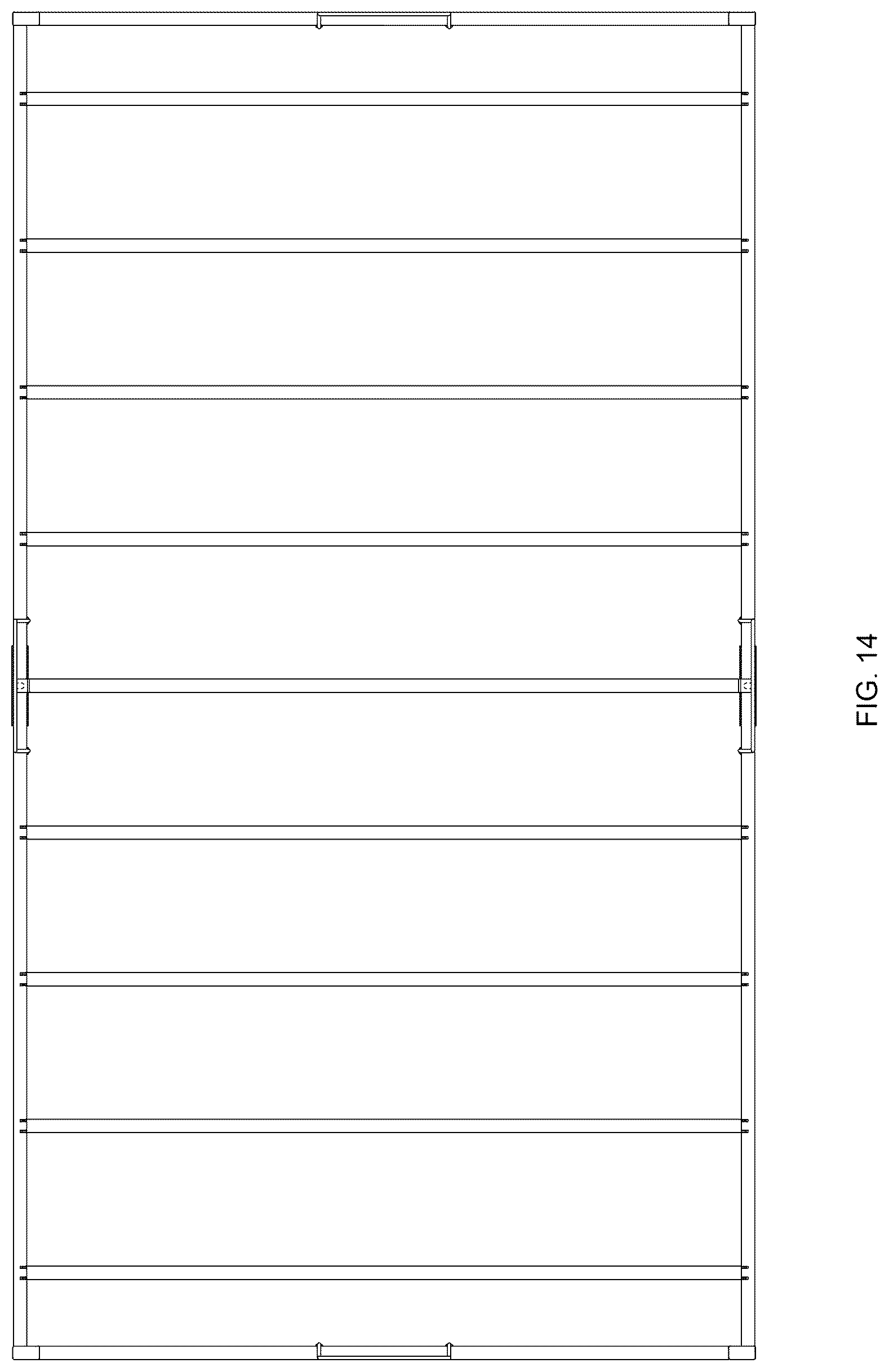Patent USD1124739 Figure 14 – Steel frame platform bed