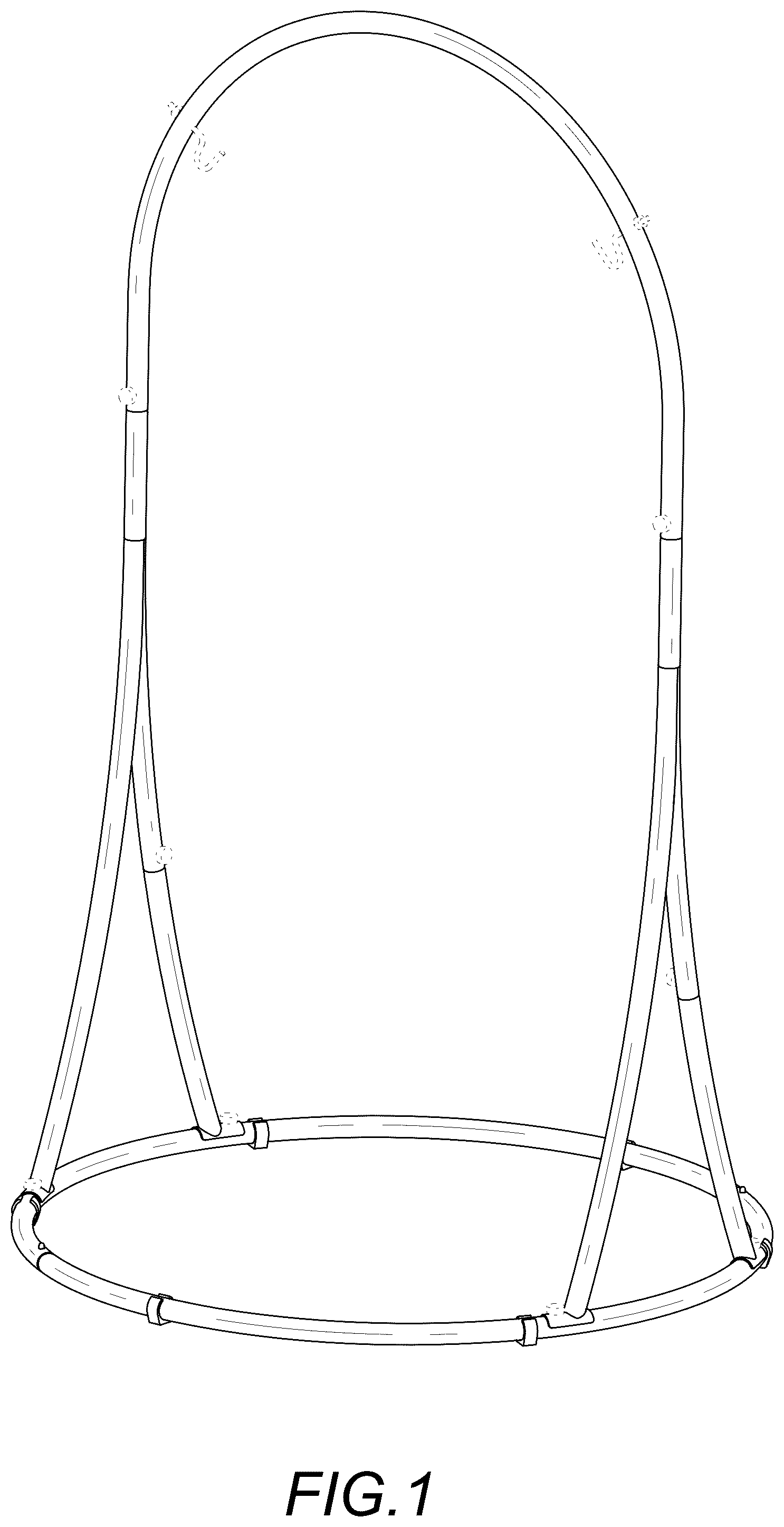 Patent USD1124740 — Hammock chair stand — Figure 1