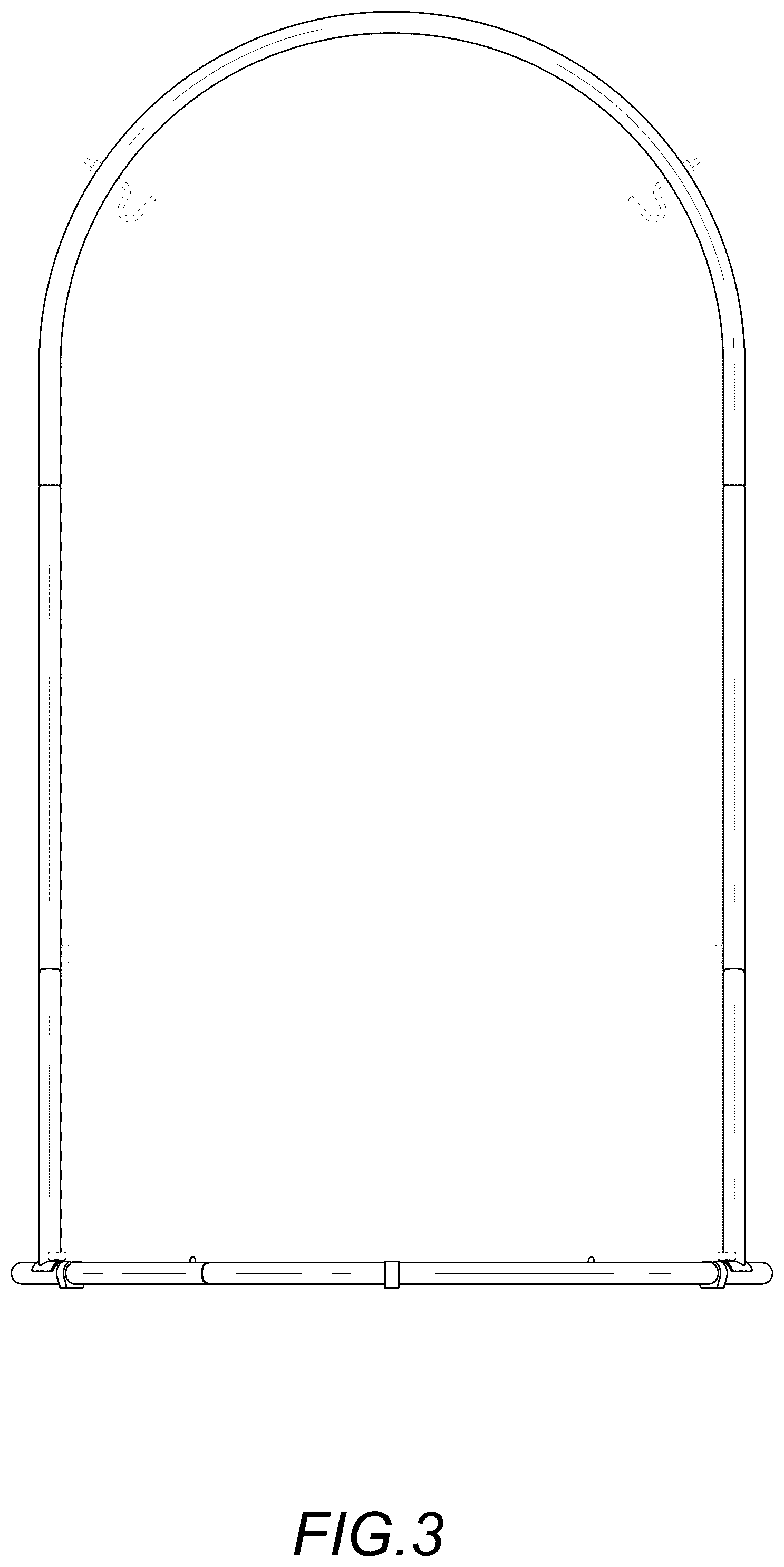 Patent USD1124740 Figure 3 – Hammock chair stand