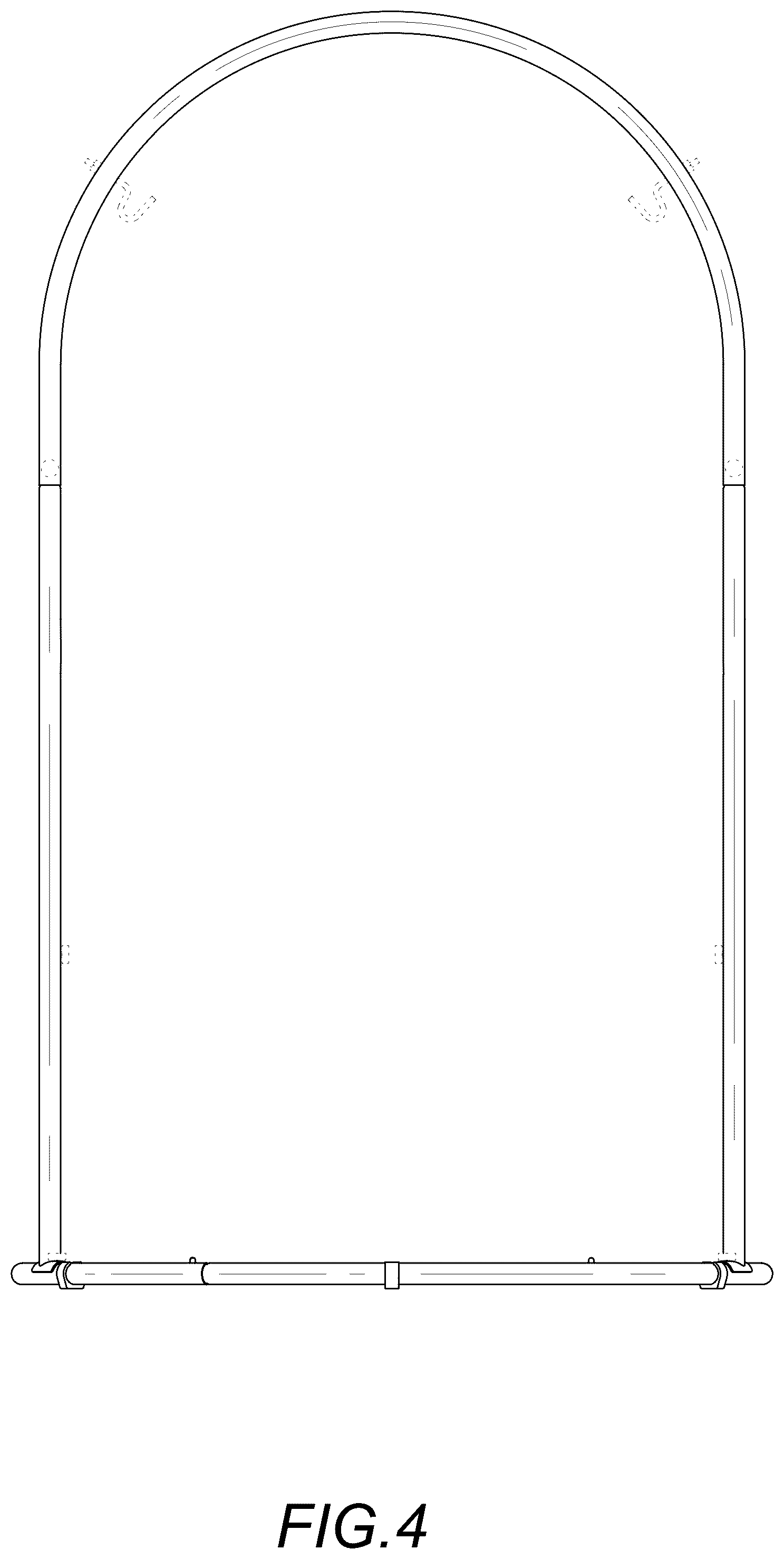 Patent USD1124740 Figure 4 – Hammock chair stand