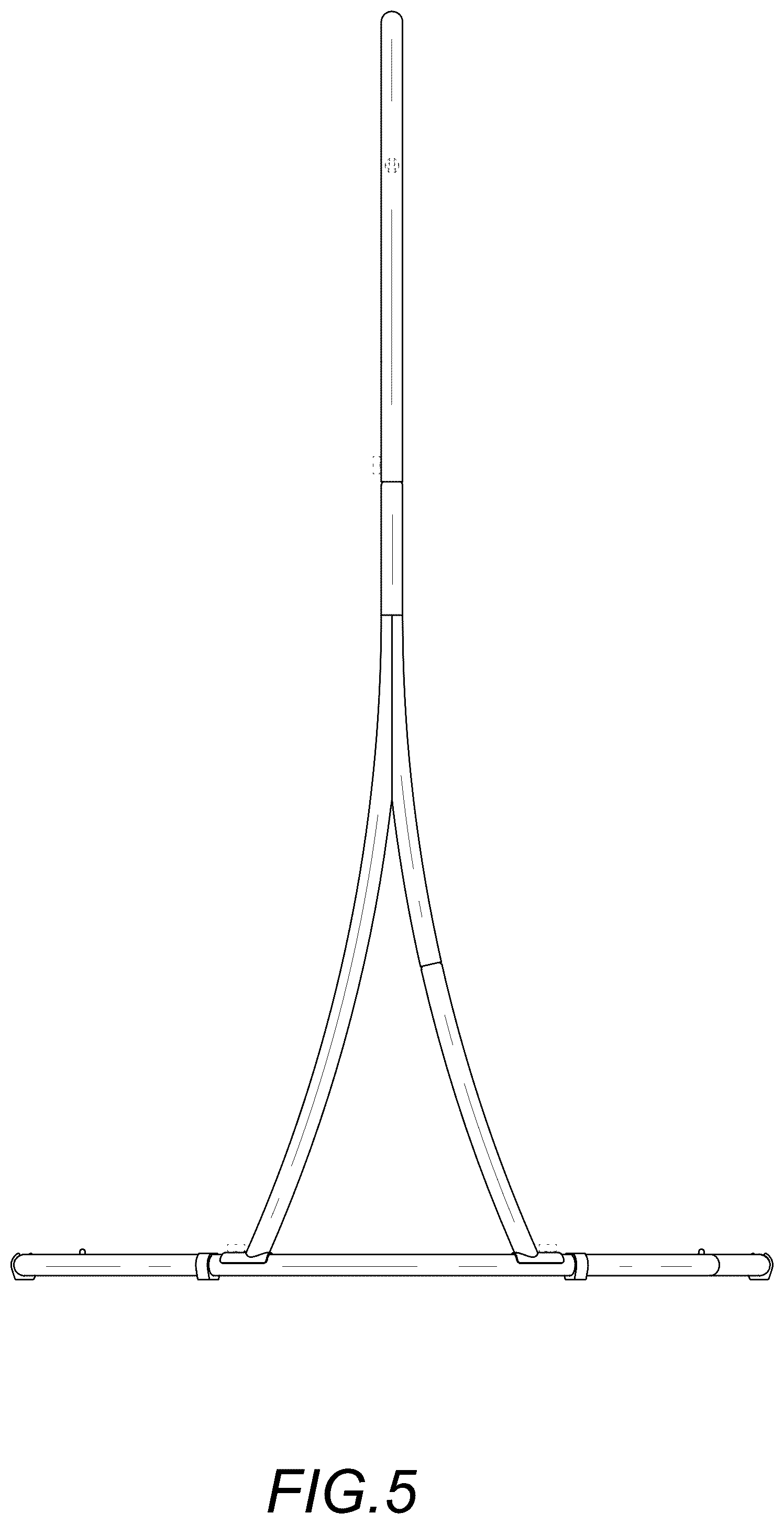 Patent USD1124740 Figure 5 – Hammock chair stand