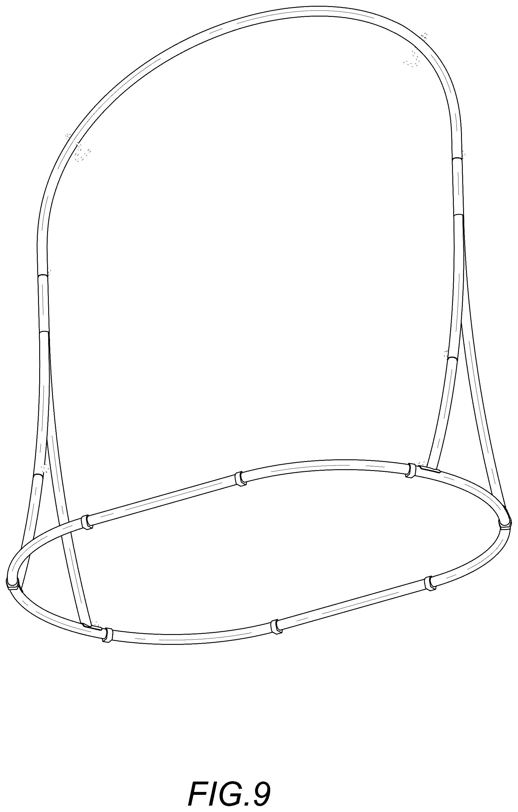 Patent USD1124740 Figure 9 – Hammock chair stand