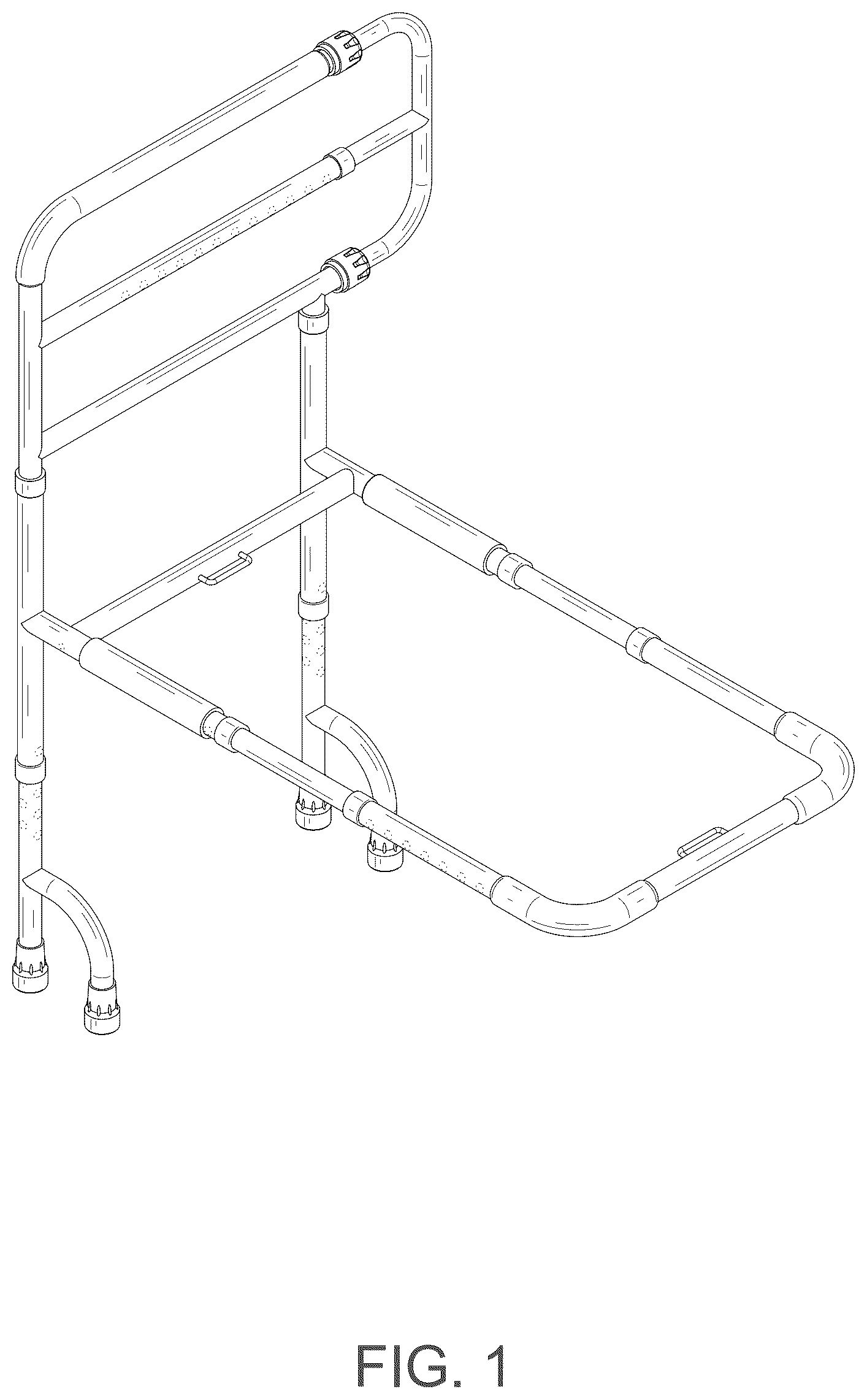 Patent USD1124742 Figure 1 – Retractable handrail