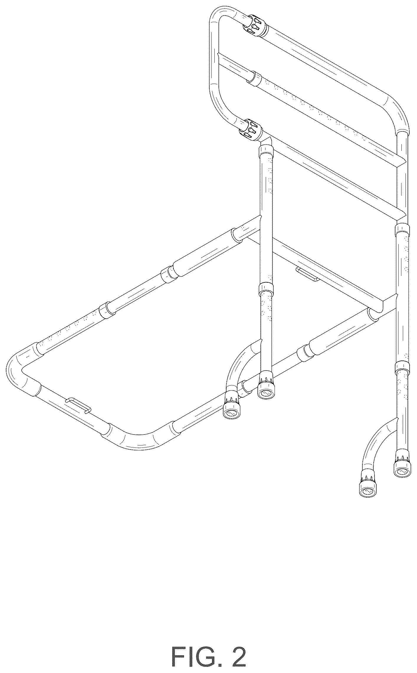 Patent USD1124742 Figure 2 – Retractable handrail