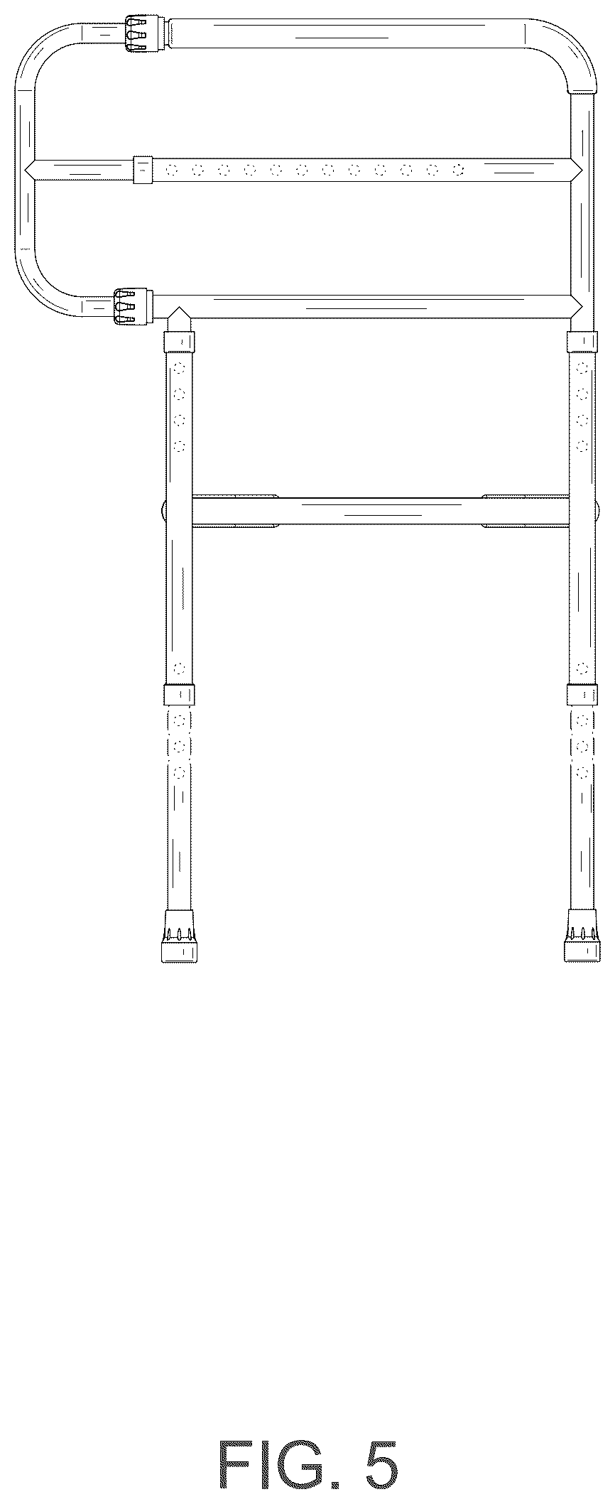 Patent USD1124742 Figure 5 – Retractable handrail