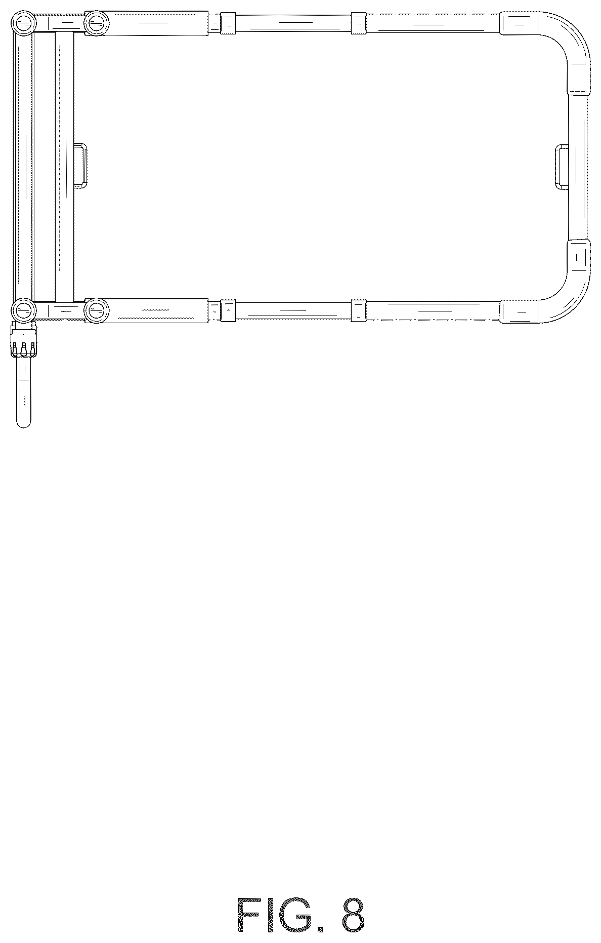 Patent USD1124742 Figure 8 – Retractable handrail