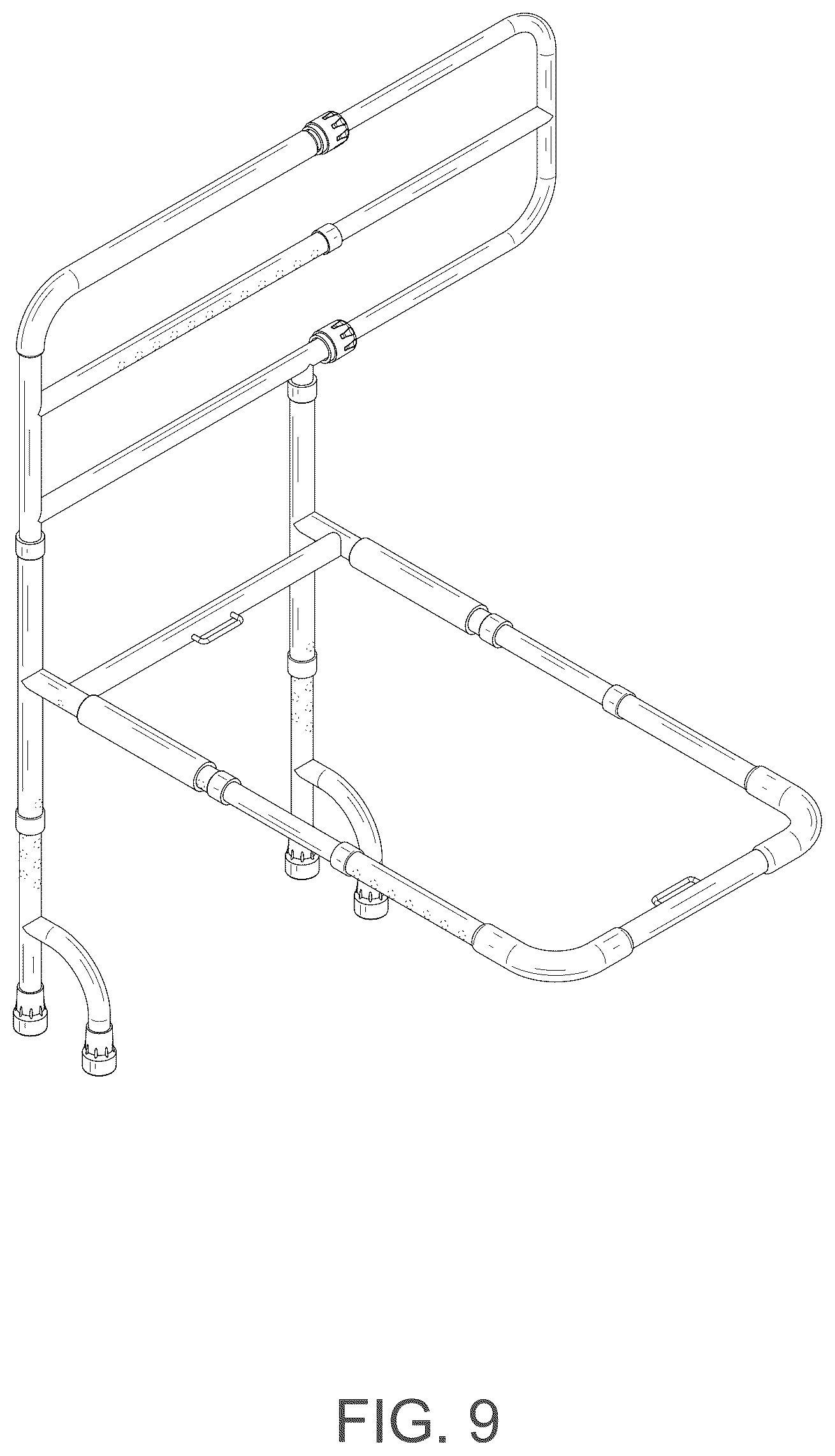 Patent USD1124742 Figure 9 – Retractable handrail