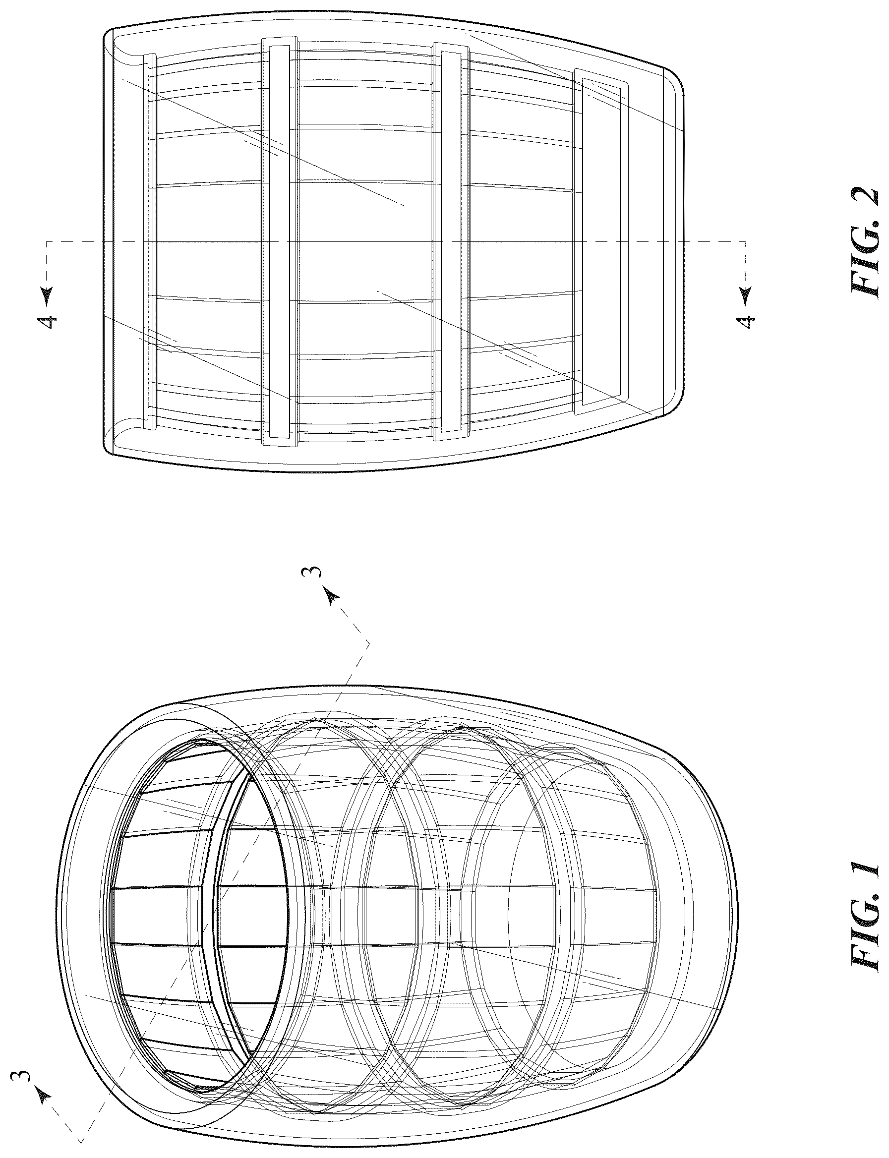 Patent USD1124743 Figure 1 – Barrel mug