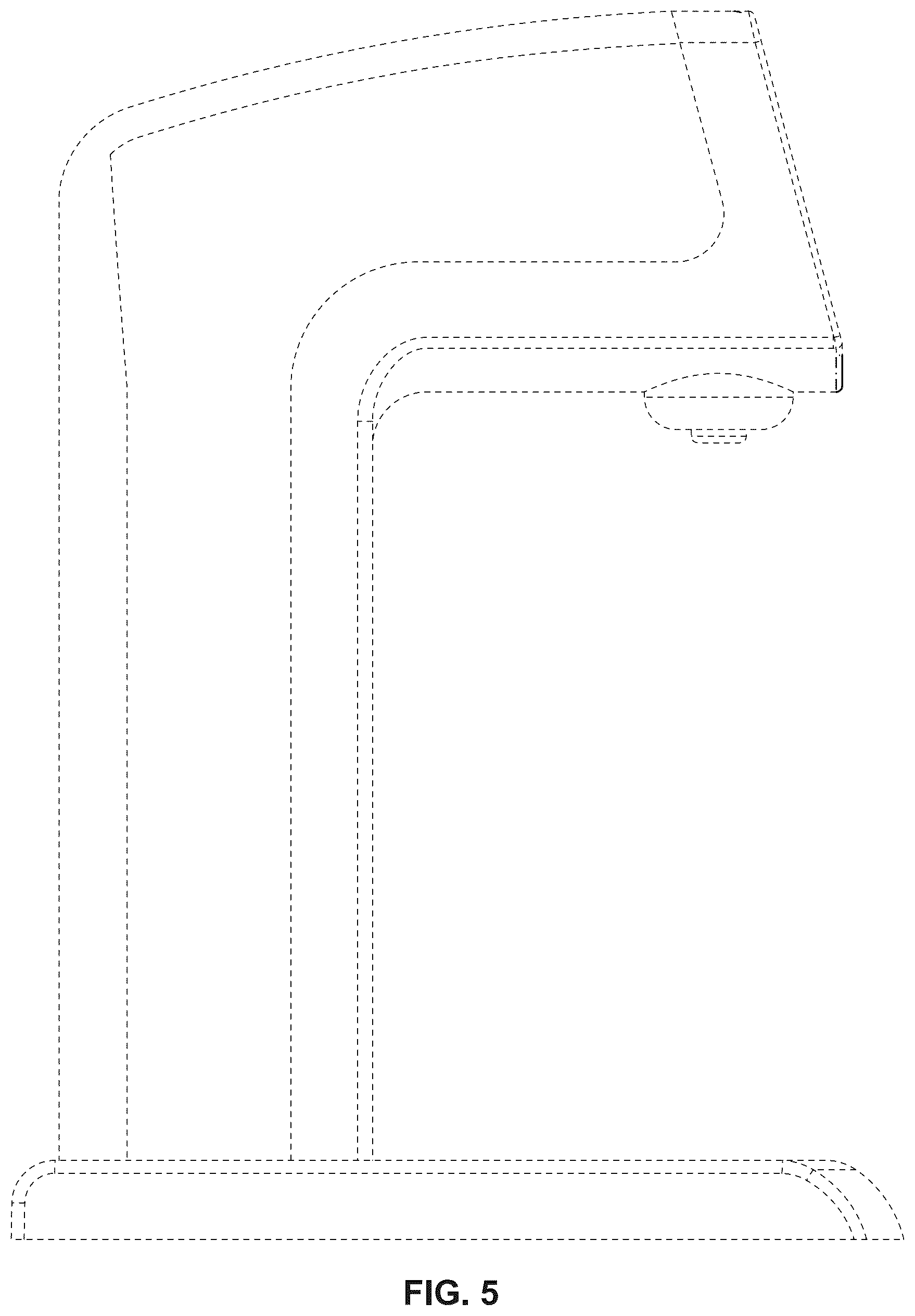 Patent USD1124744 Figure 5 – Dispenser