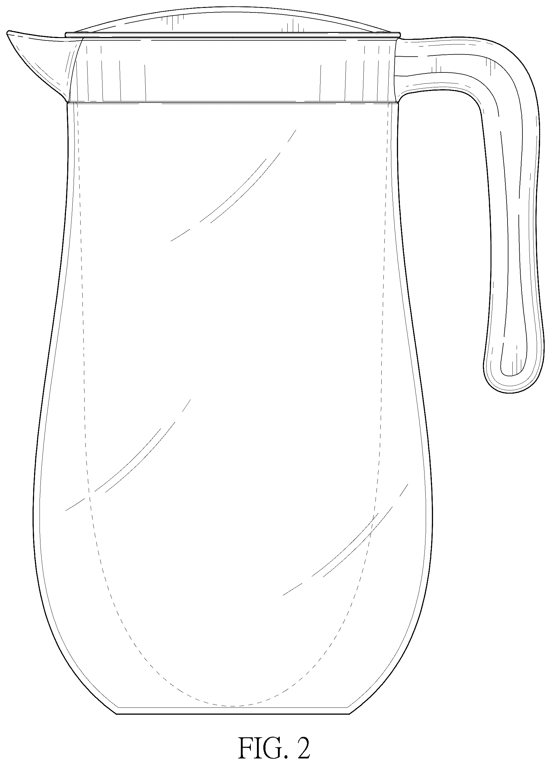 Patent USD1124747 Figure 2 – Pitcher