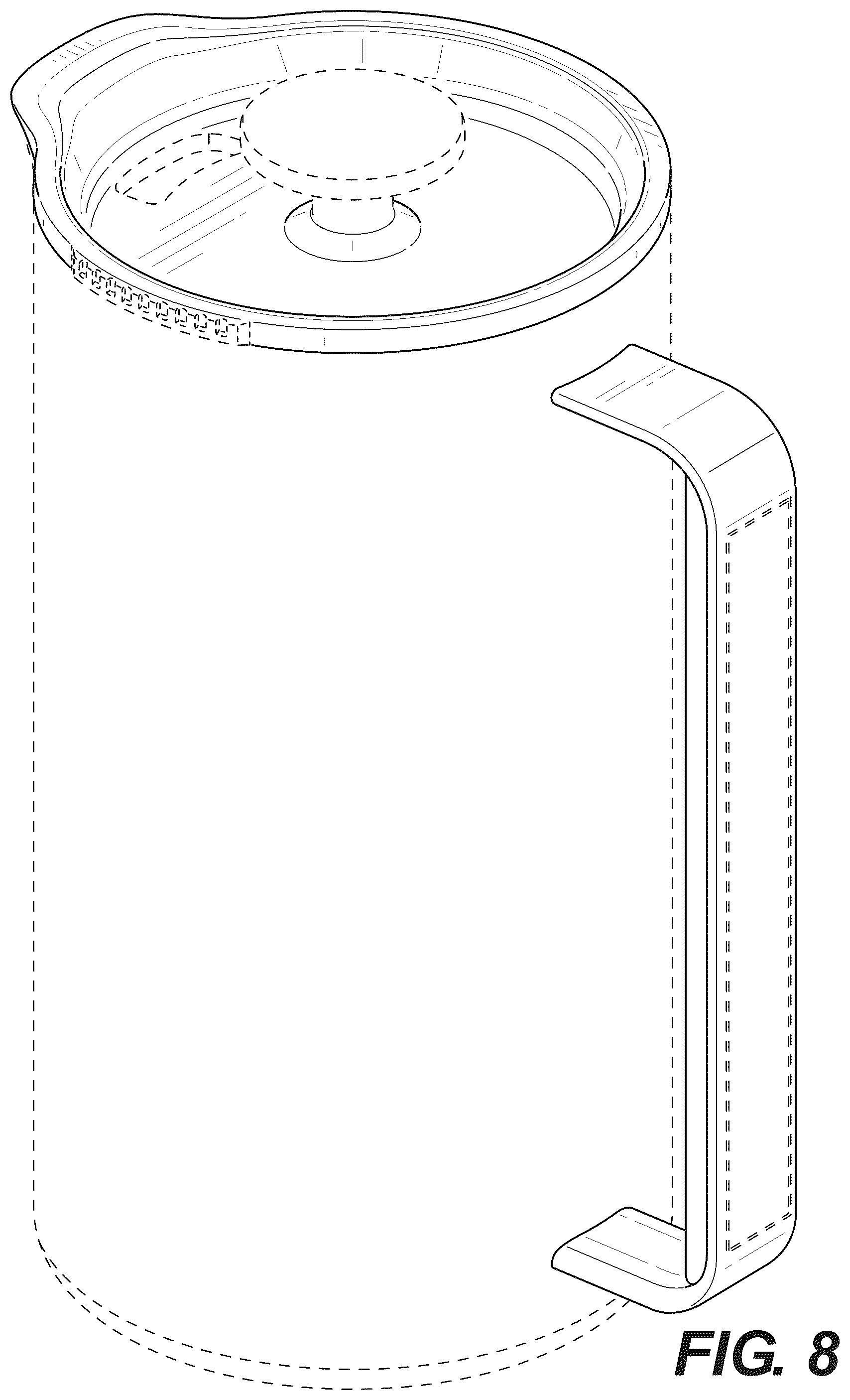 Patent USD1124748 Figure 8 – Beverage maker