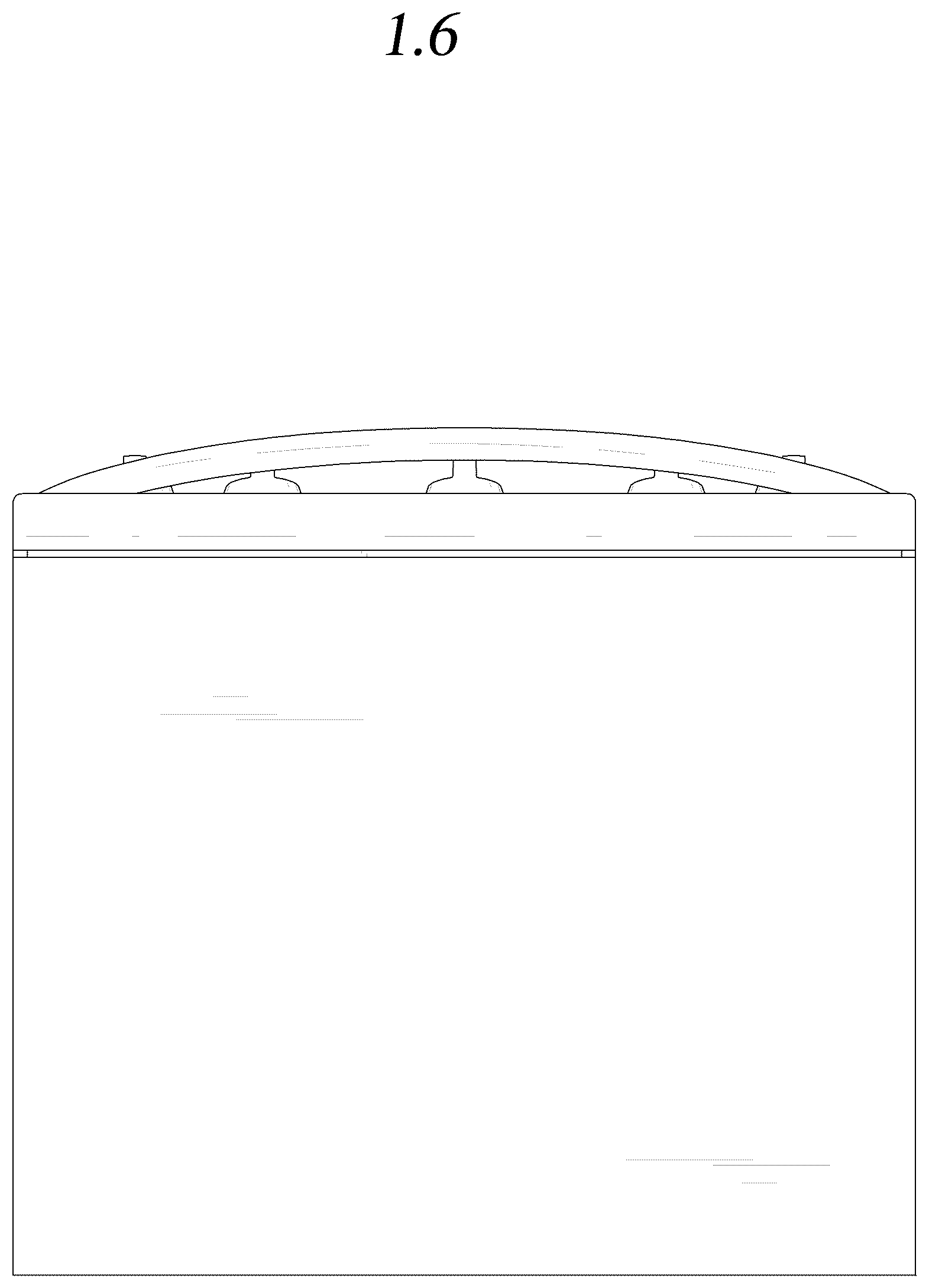 Patent USD1124750 Figure 6 – Gas oven range