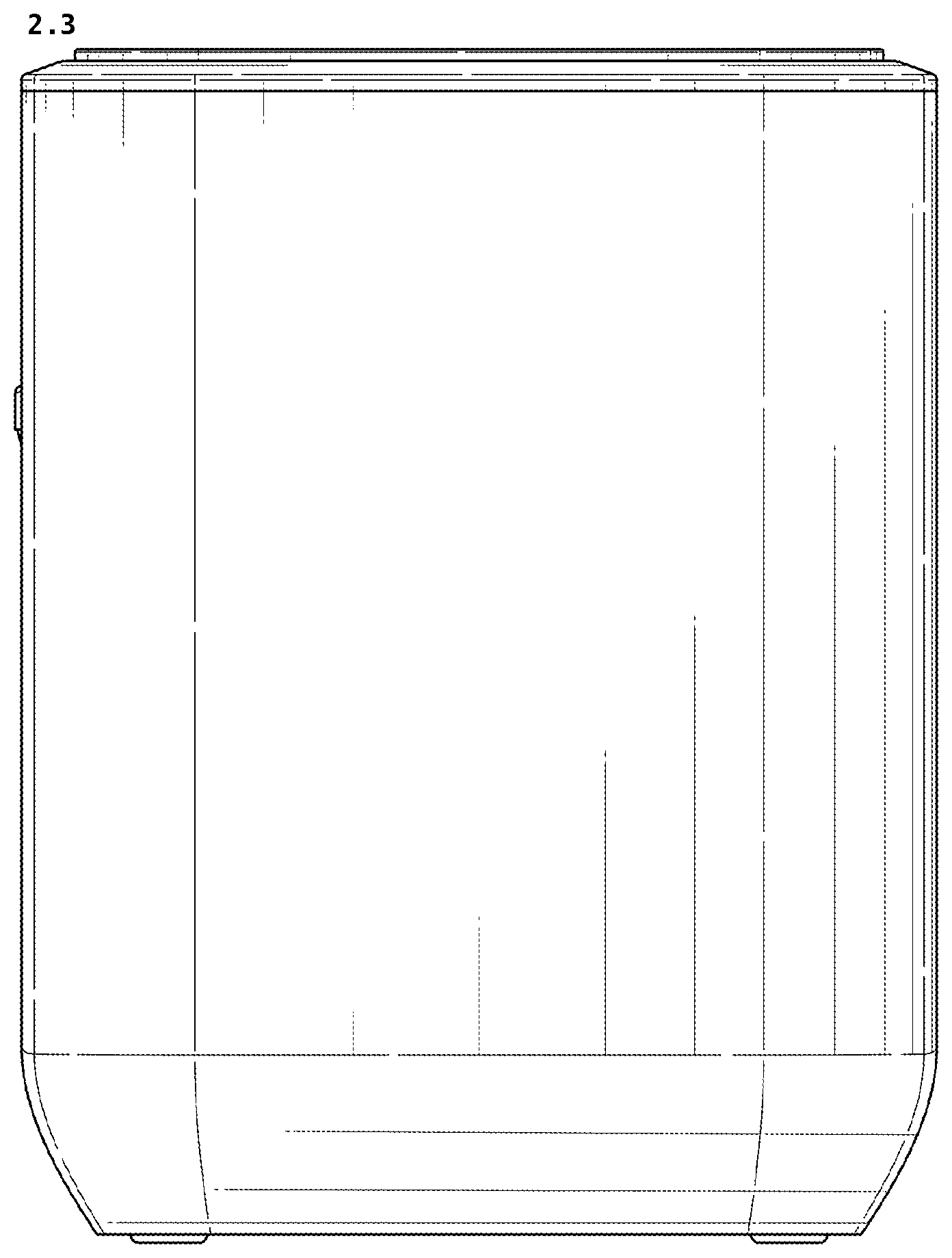 Patent USD1124751 Figure 3 – Air fryer