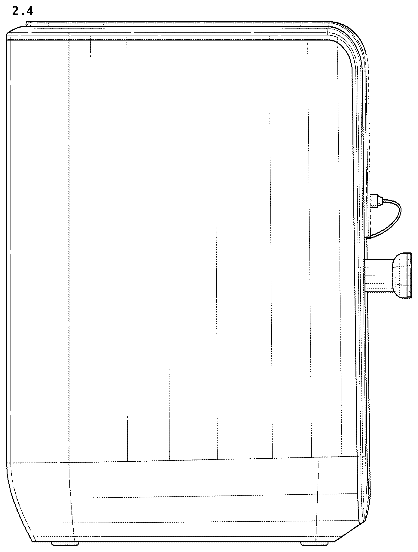Patent USD1124751 Figure 4 – Air fryer