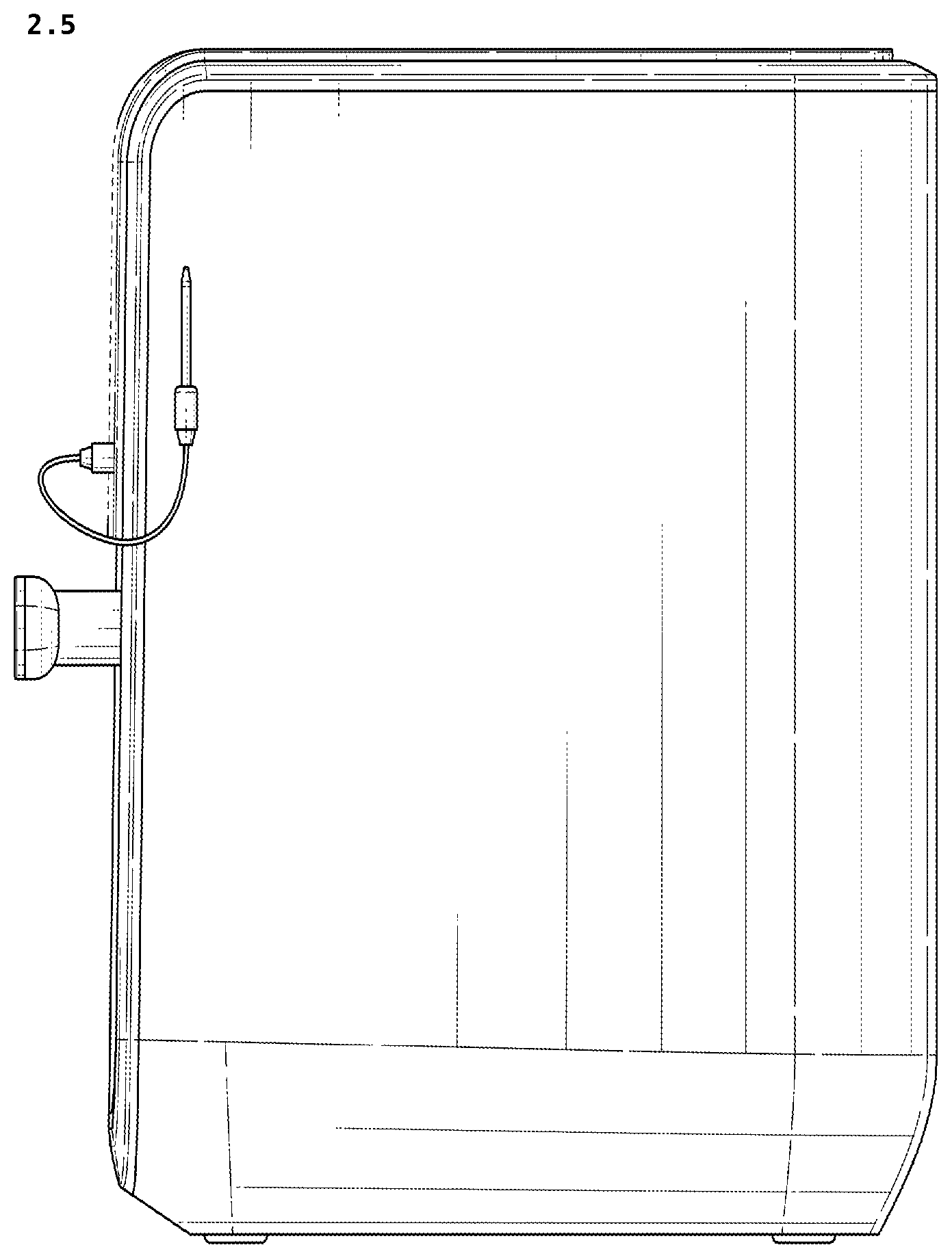 Patent USD1124751 Figure 5 – Air fryer